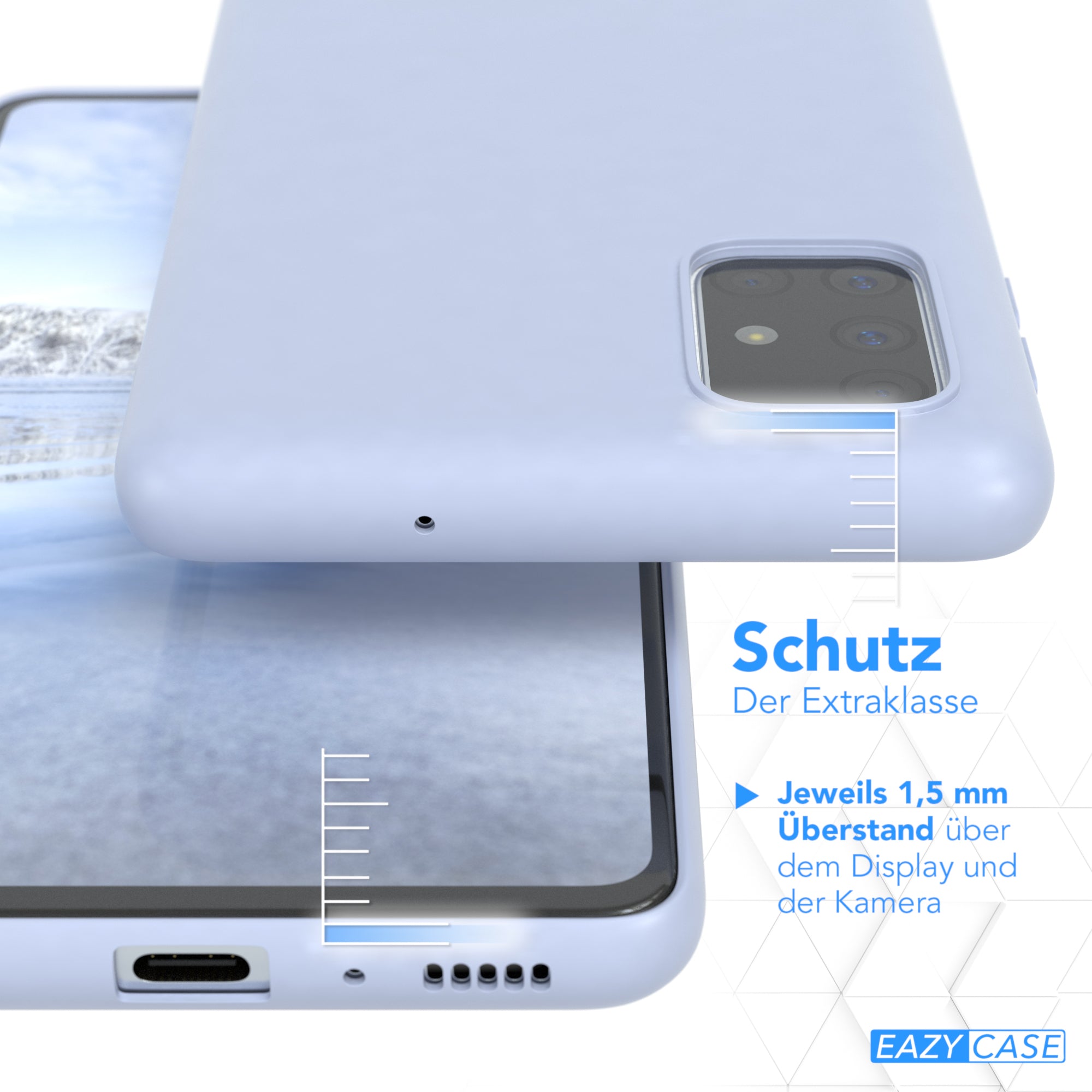 Galaxy M51 ultradünnes Slimcover aus TPU