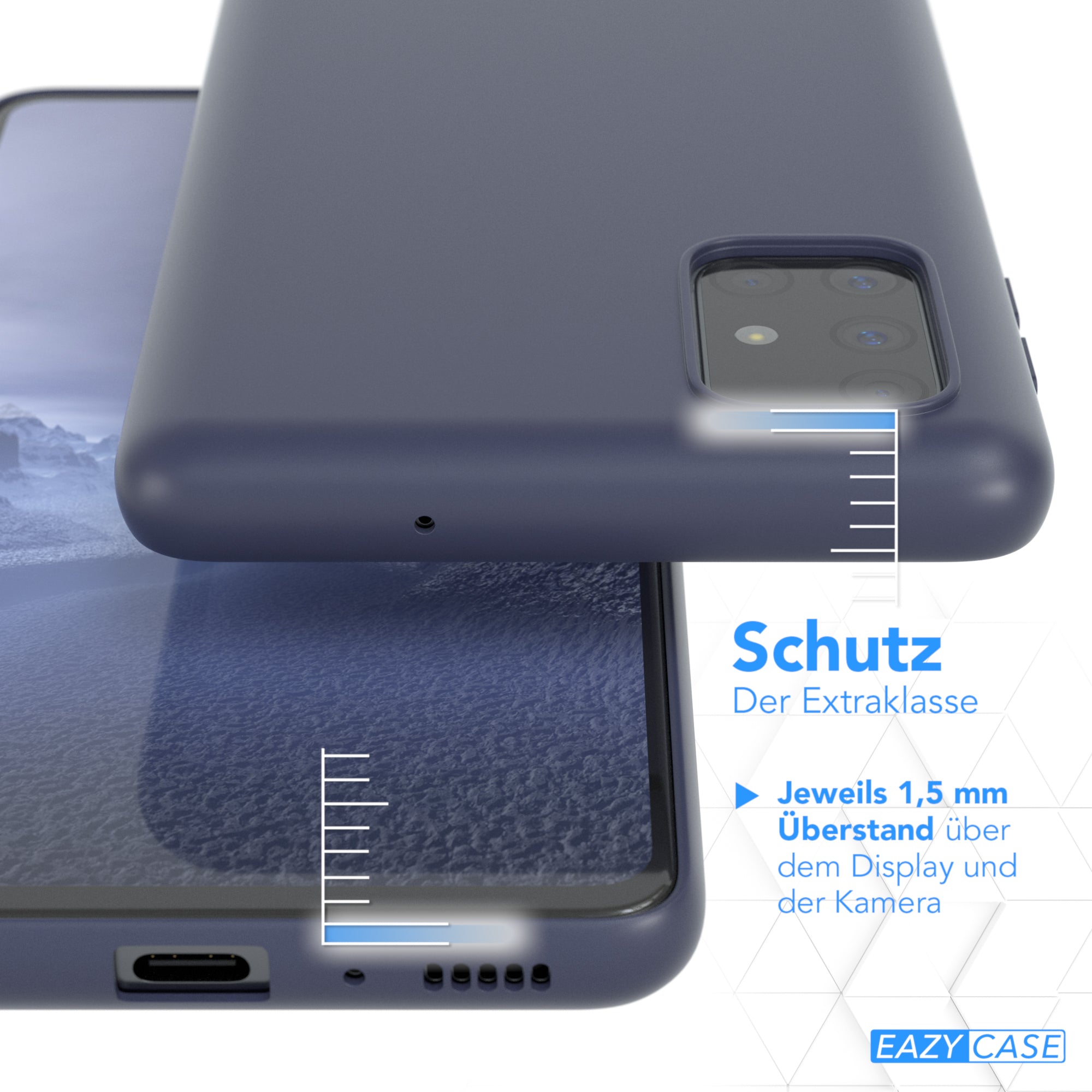 Galaxy M51 ultradünnes Slimcover aus TPU
