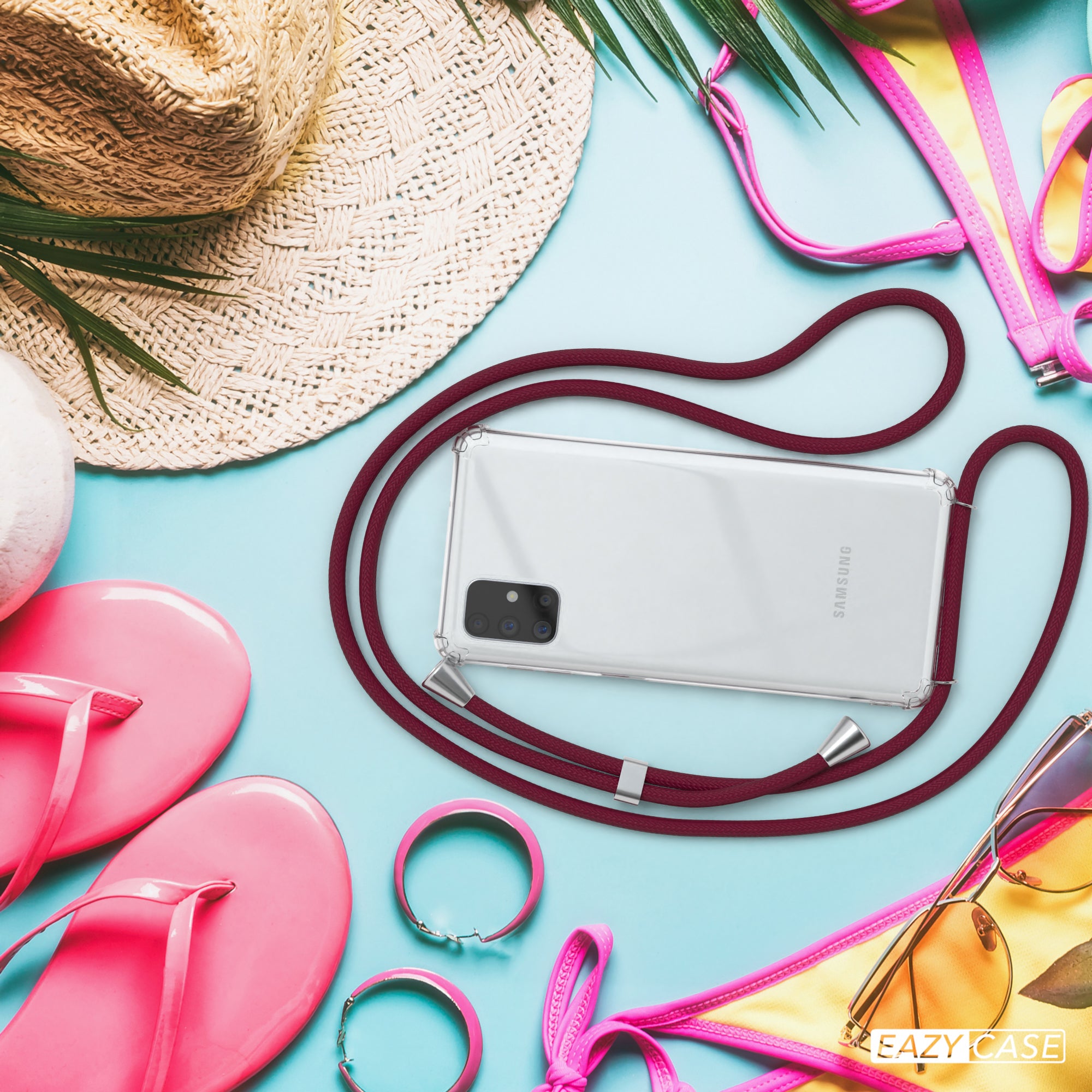 Galaxy M51 transparente Hülle + Kordel