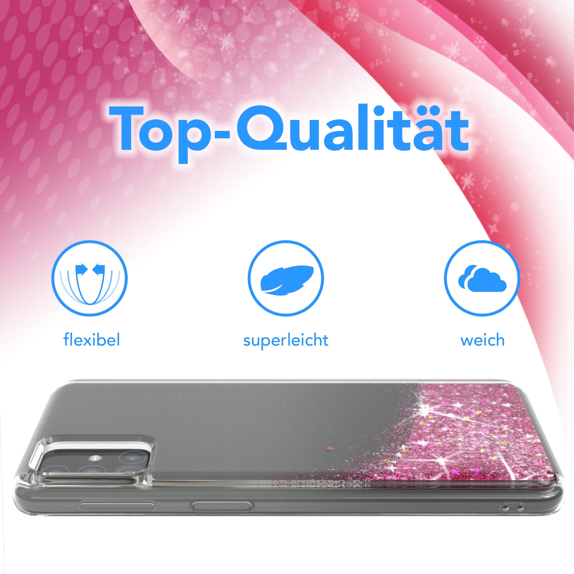 Galaxy M31s Glitzerhülle