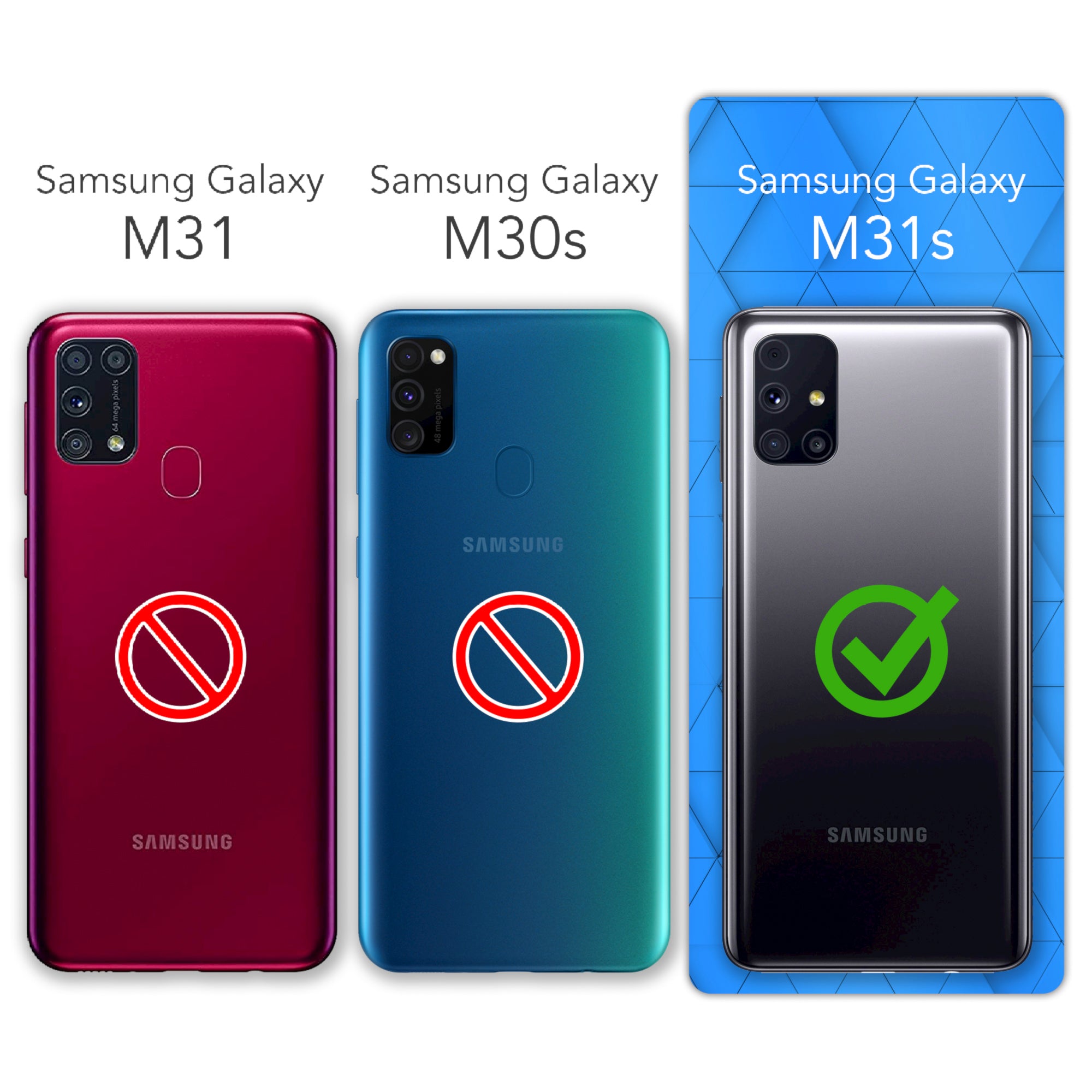 Galaxy M31s Glitzerhülle