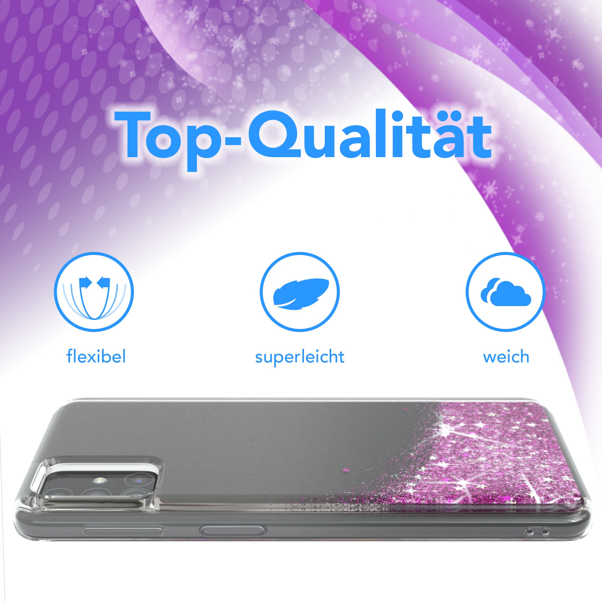 Galaxy M31s Glitzerhülle