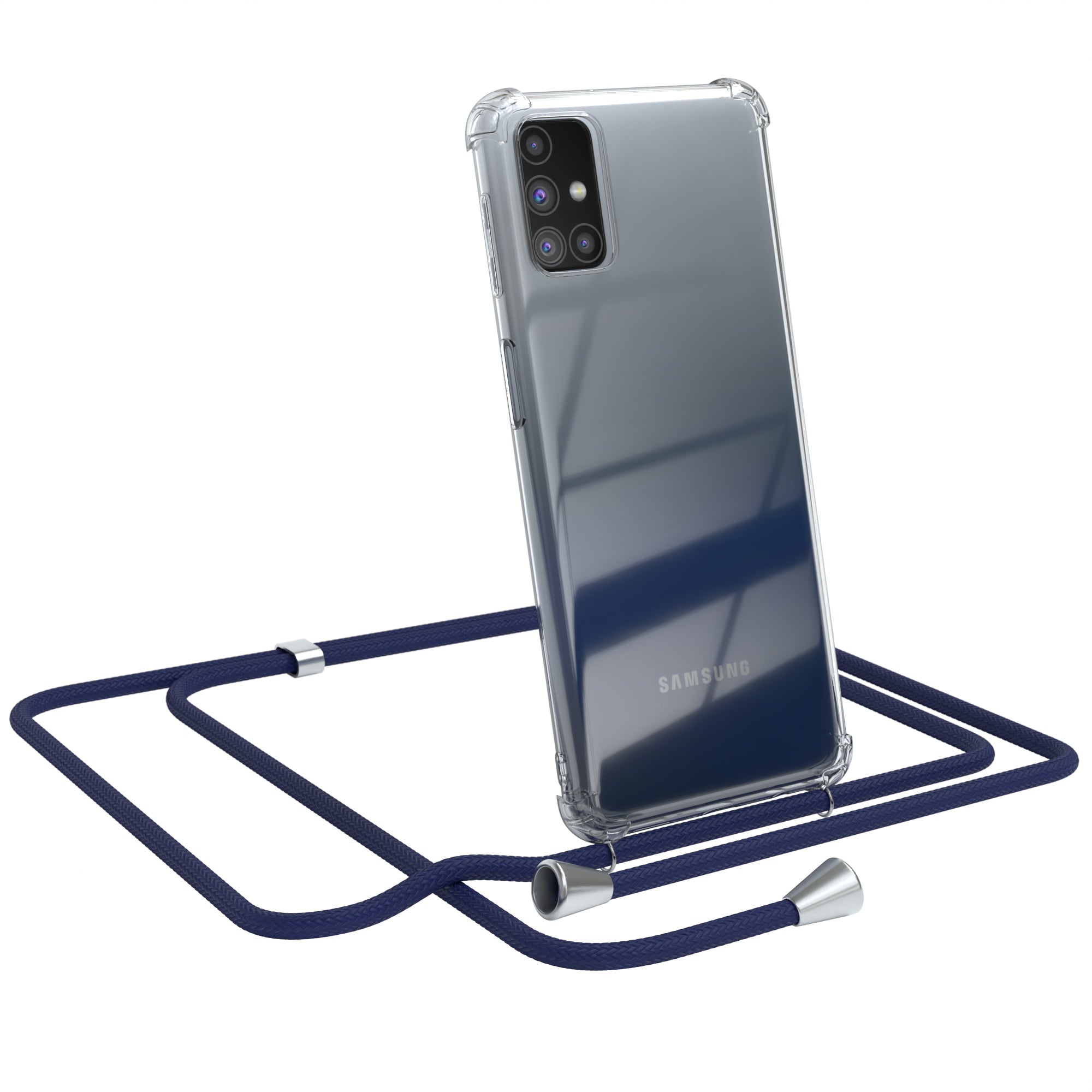 Galaxy M31s transparente Hülle + Kordel