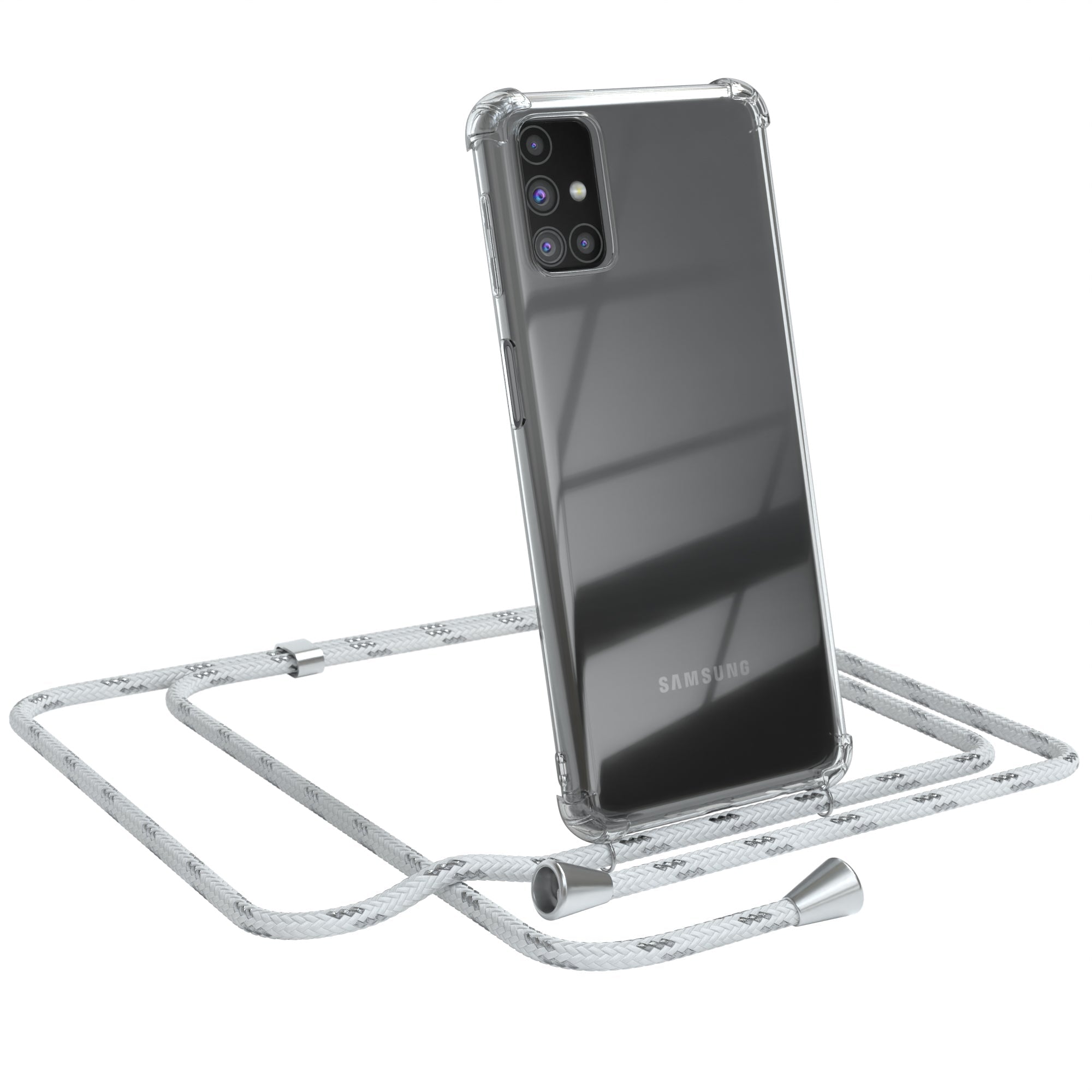 Galaxy M31s transparente Hülle + Kordel