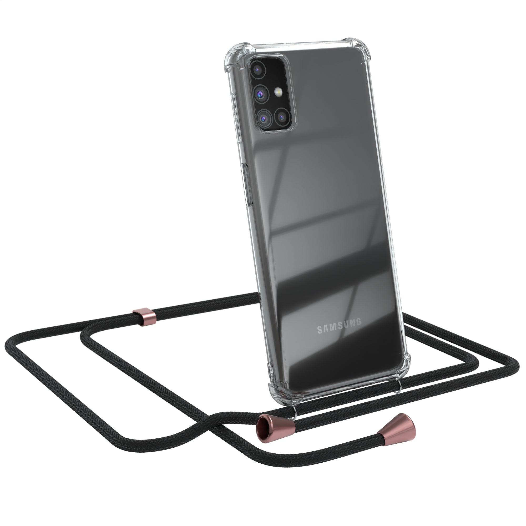 Galaxy M31s transparente Hülle + Kordel