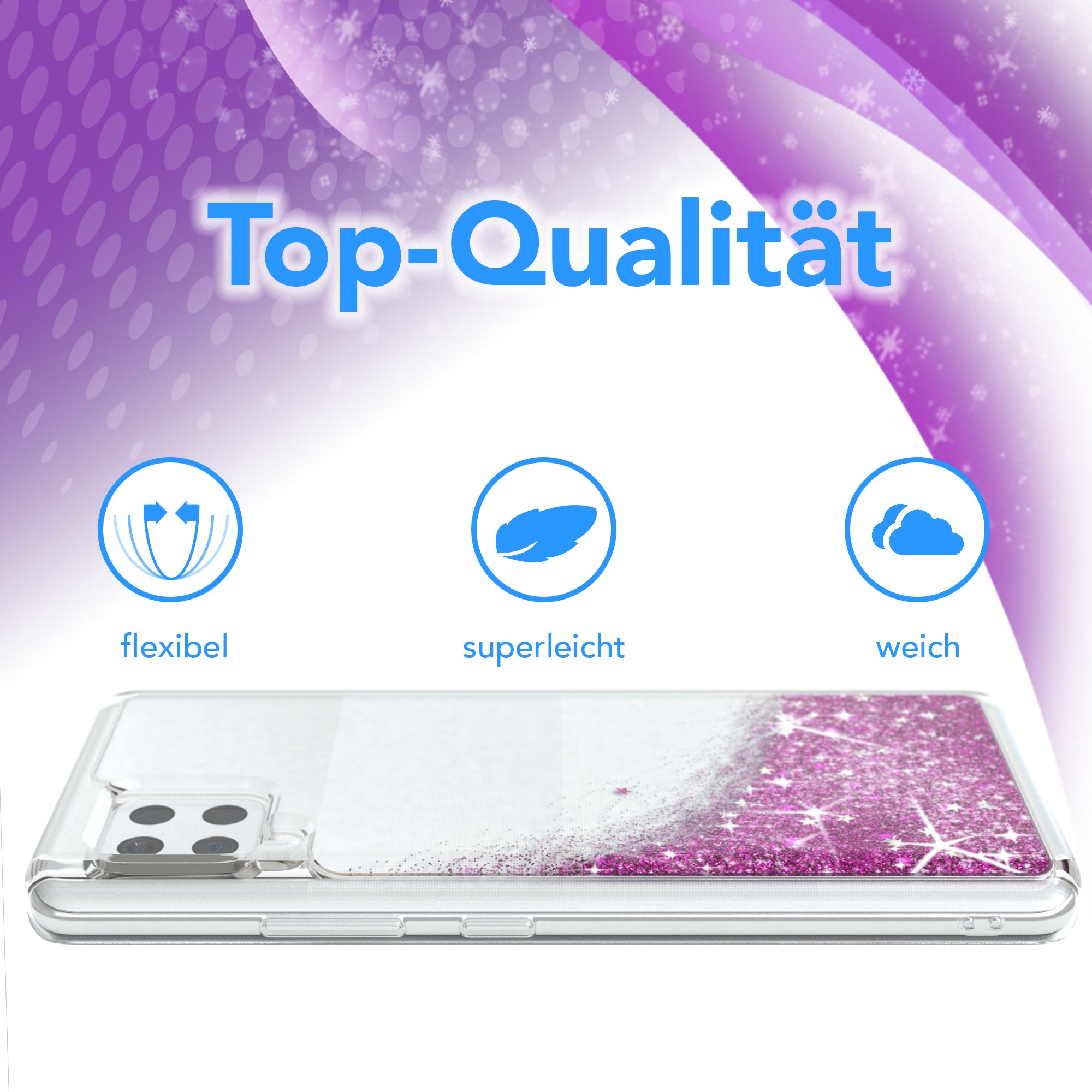 Galaxy A42 5G Glitzerhülle