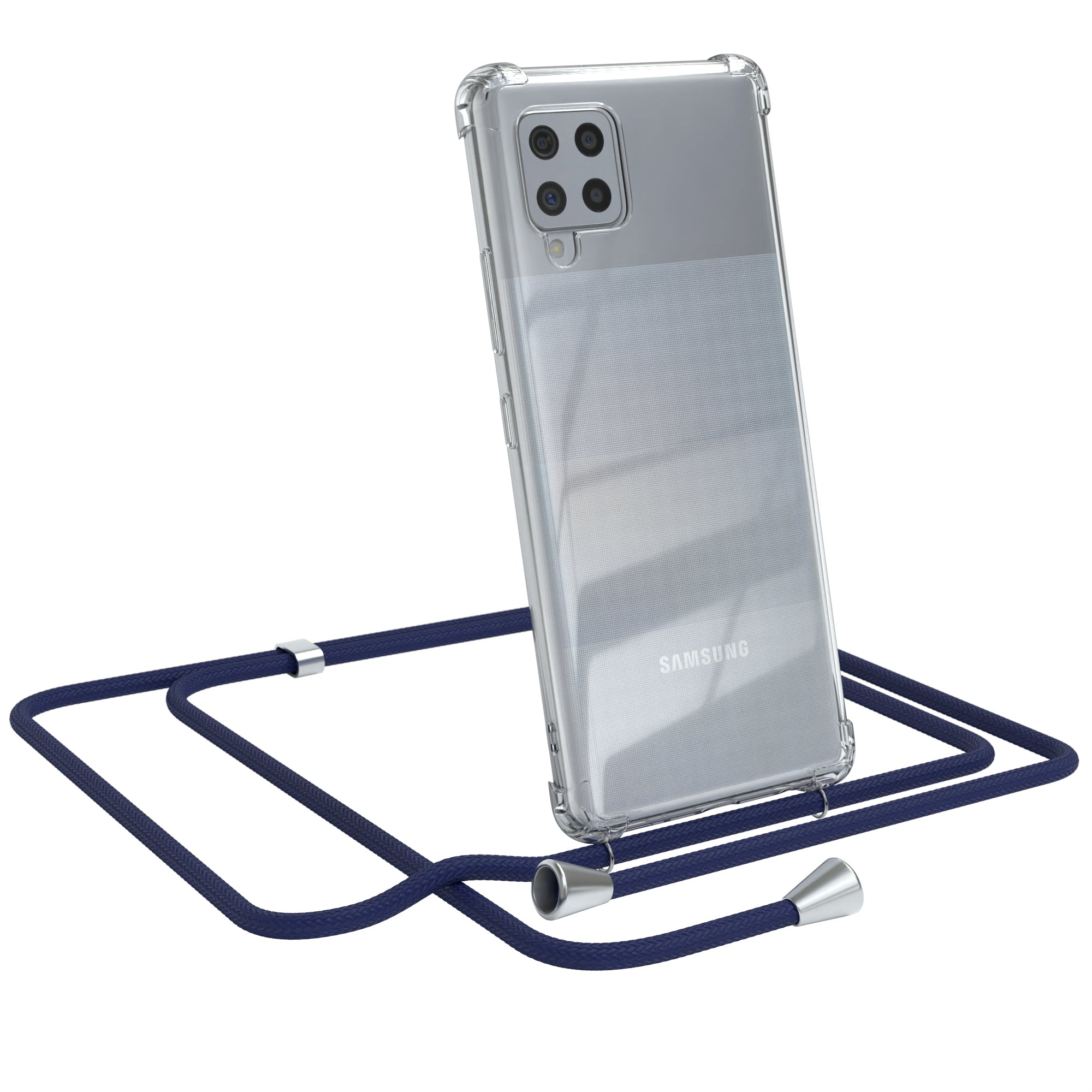 Galaxy A42 5G transparente Hülle + Kordel