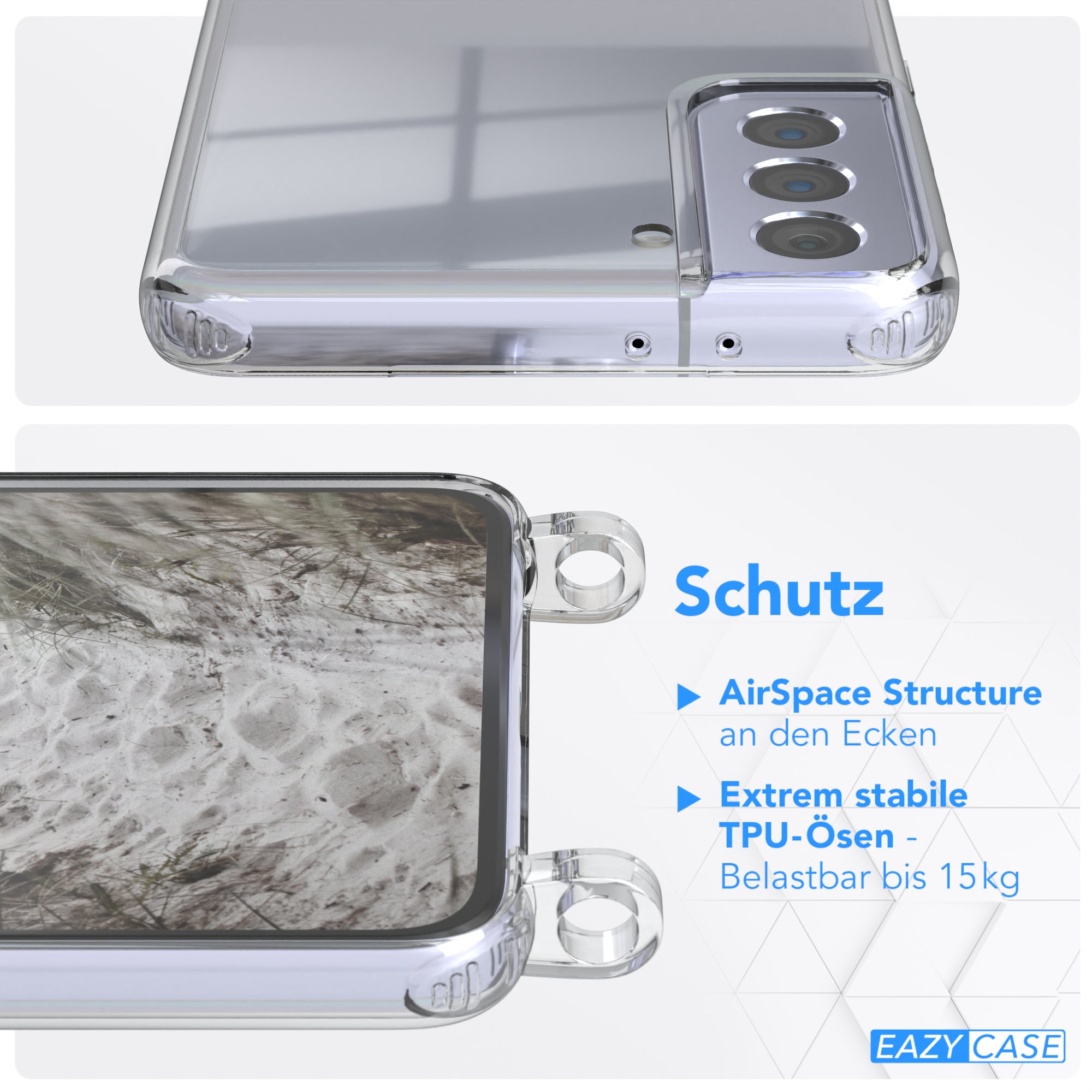 Galaxy S21 Plus 5G Hülle + Uni Kordel