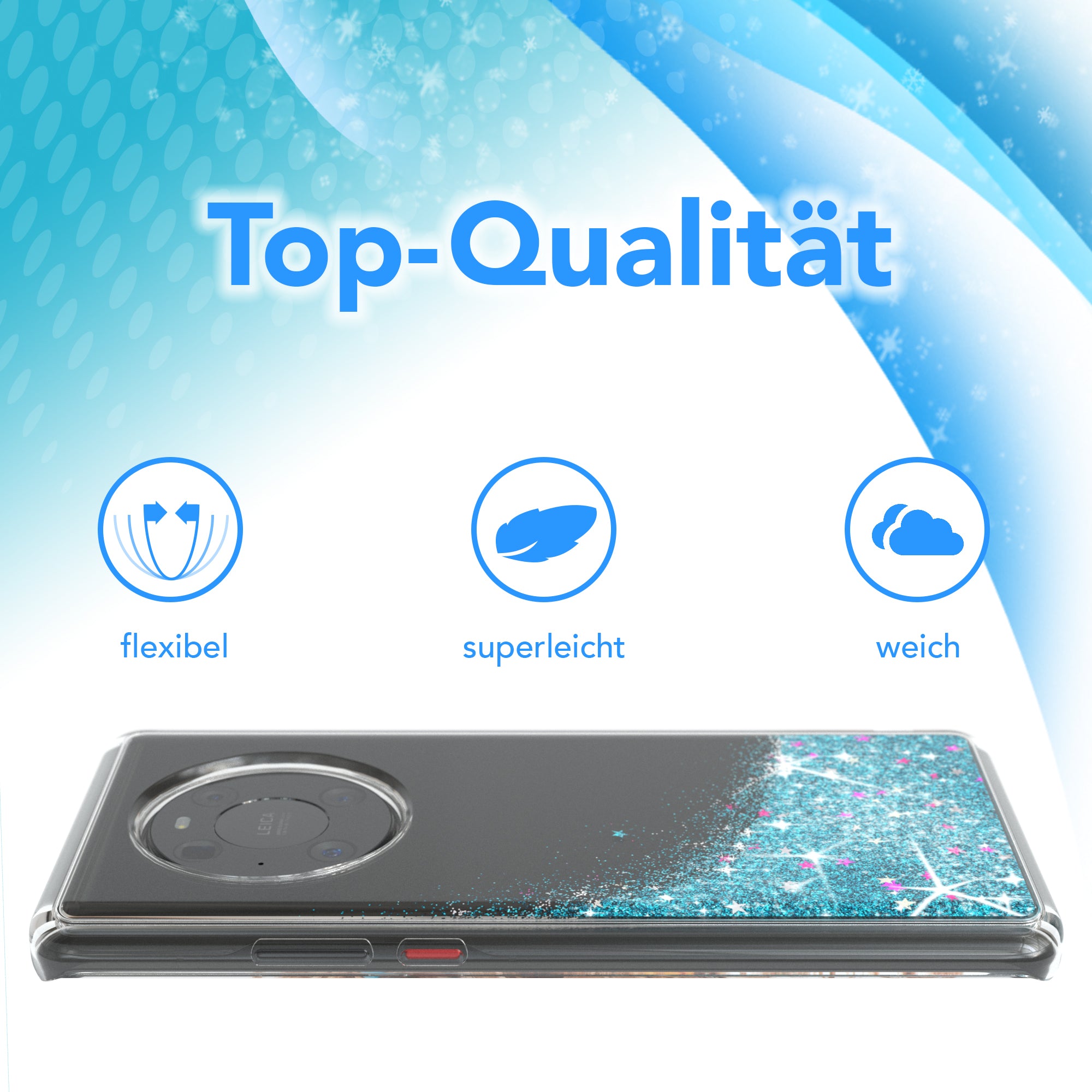 Huawei Mate 40 Pro Glitzerhülle