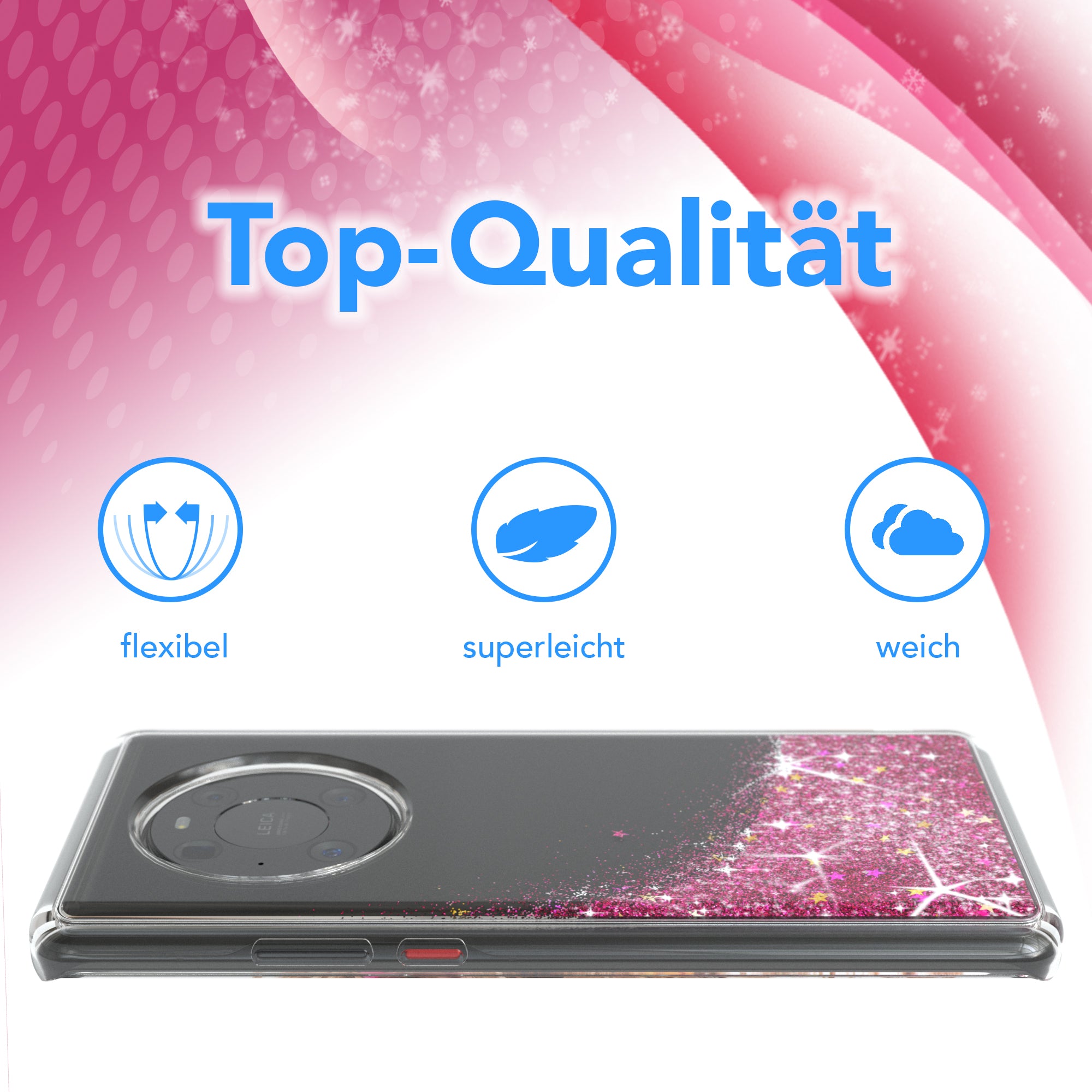 Huawei Mate 40 Pro Glitzerhülle