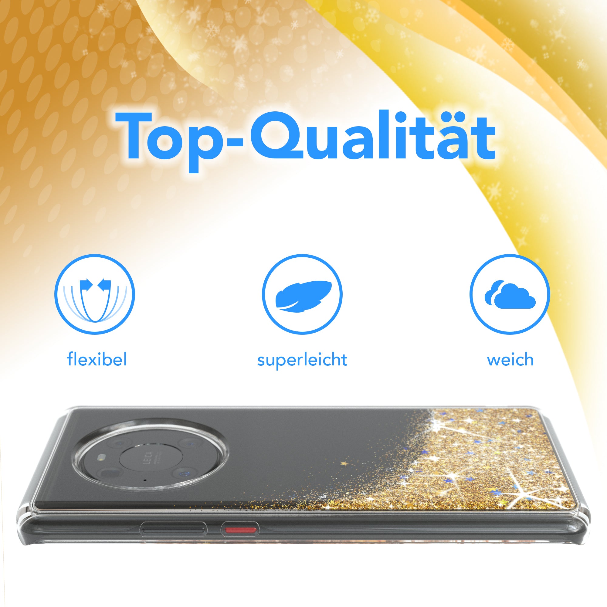 Huawei Mate 40 Pro Glitzerhülle