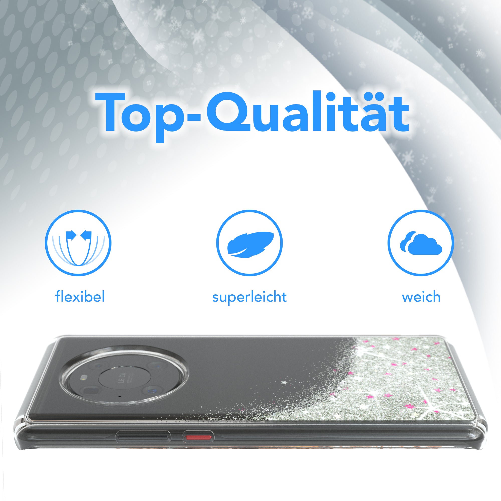 Huawei Mate 40 Pro Glitzerhülle