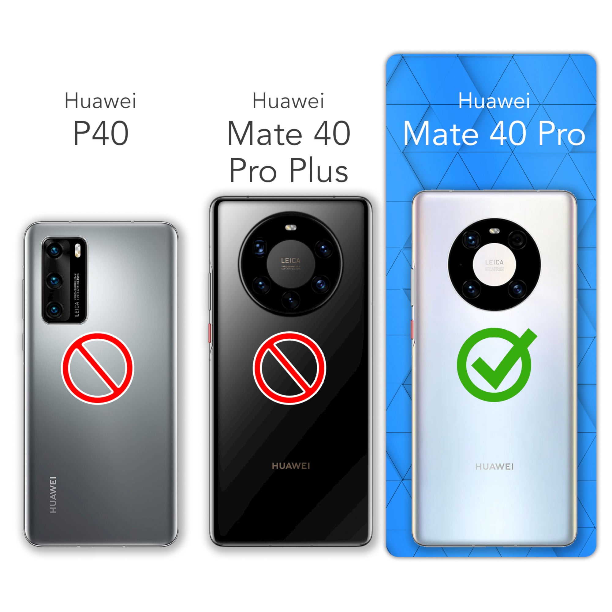 Huawei Mate 40 Pro ultradünnes Slimcover aus TPU