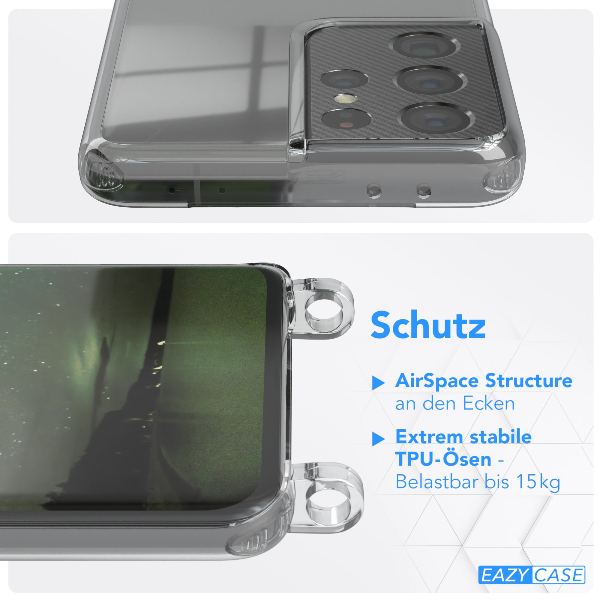 Galaxy S21 Ultra 5G Hülle + Uni Kordel