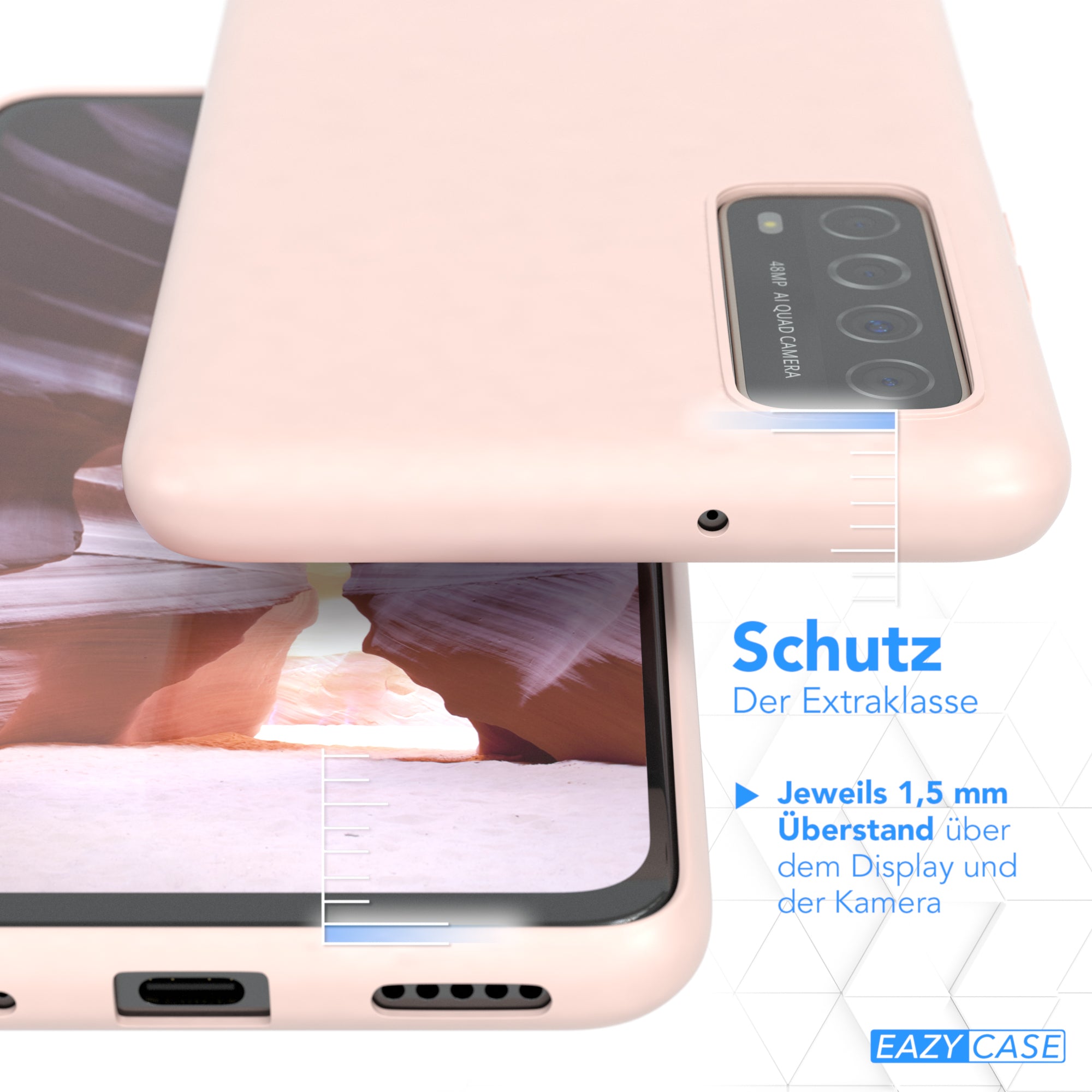 Huawei P Smart 2021 / Y7a ultradünnes Slimcover aus TPU