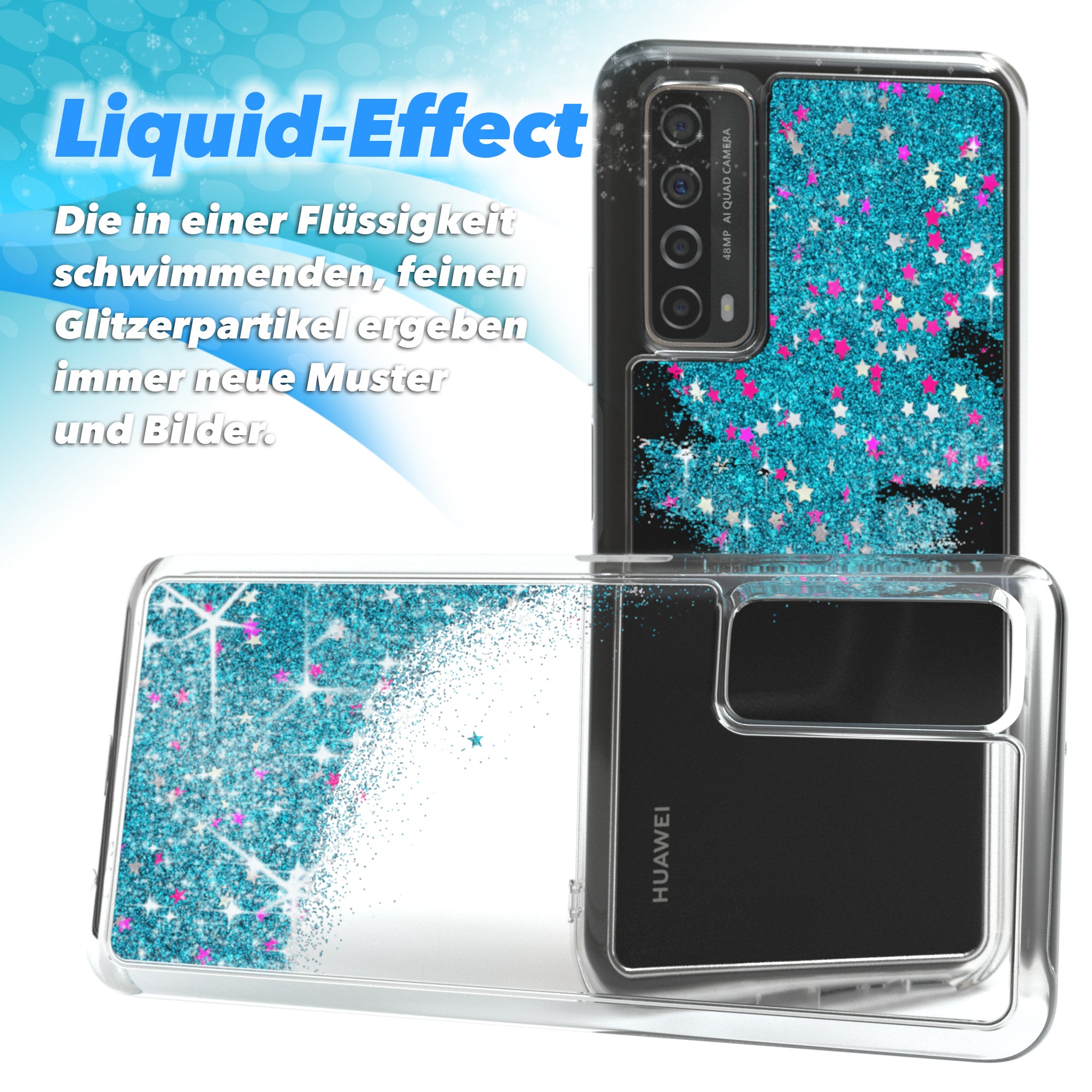 Huawei P Smart 2021 / Y7a Glitzerhülle