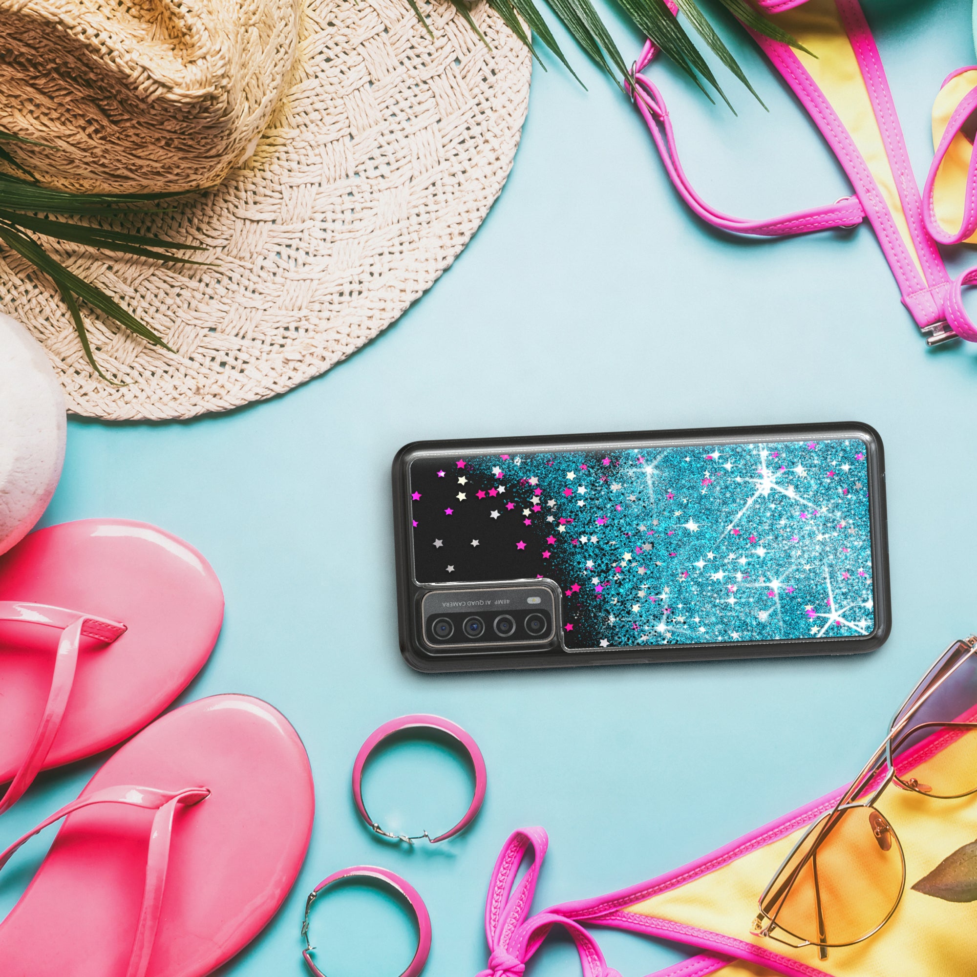 Huawei P Smart 2021 / Y7a Glitzerhülle