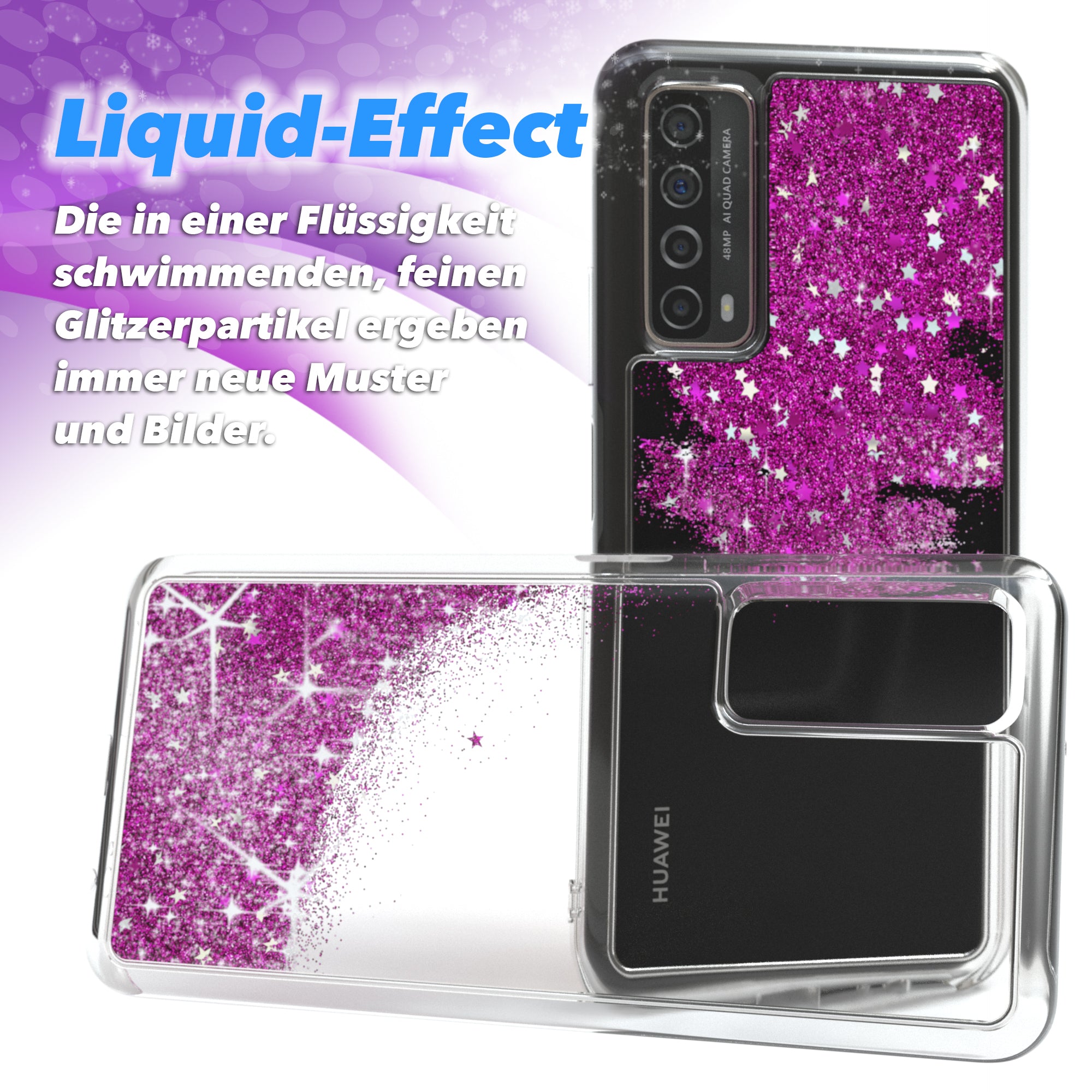 Huawei P Smart 2021 / Y7a Glitzerhülle