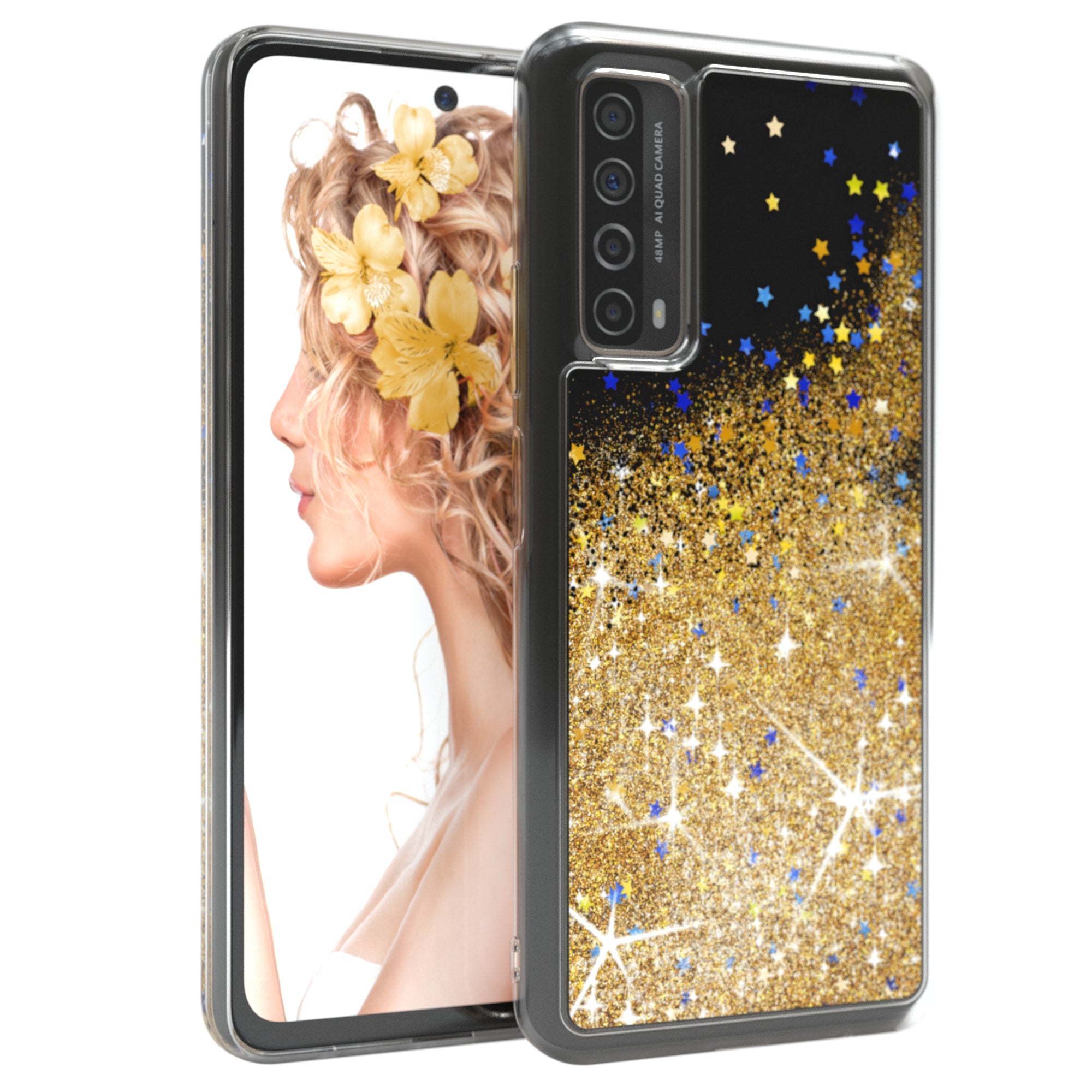 Huawei P Smart 2021 / Y7a Glitzerhülle