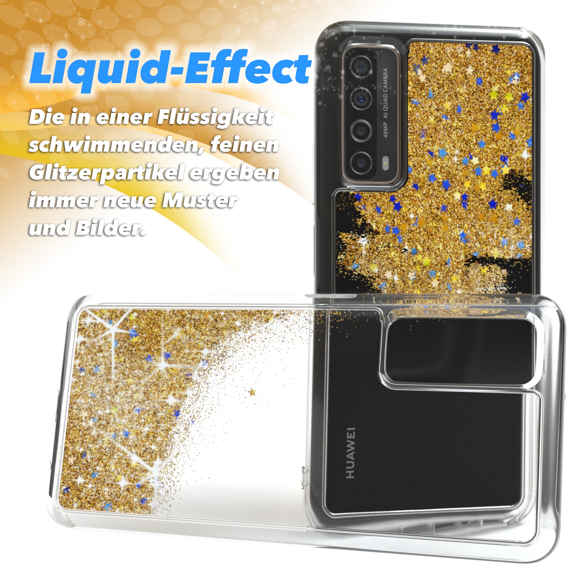 Huawei P Smart 2021 / Y7a Glitzerhülle