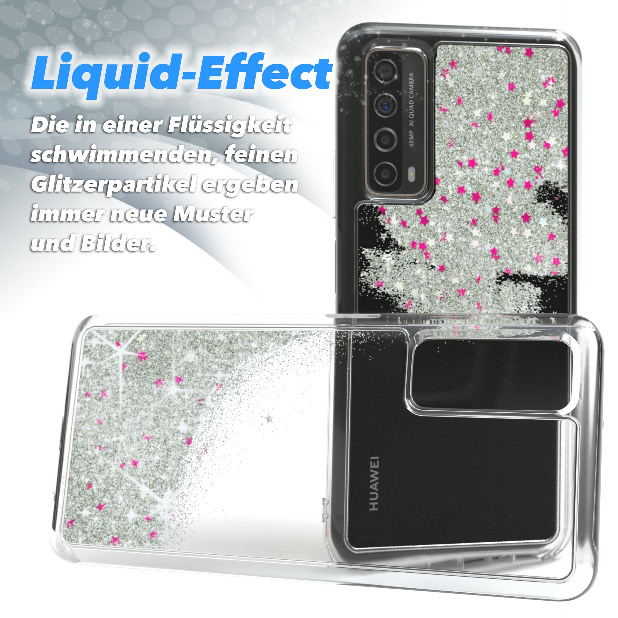 Huawei P Smart 2021 / Y7a Glitzerhülle