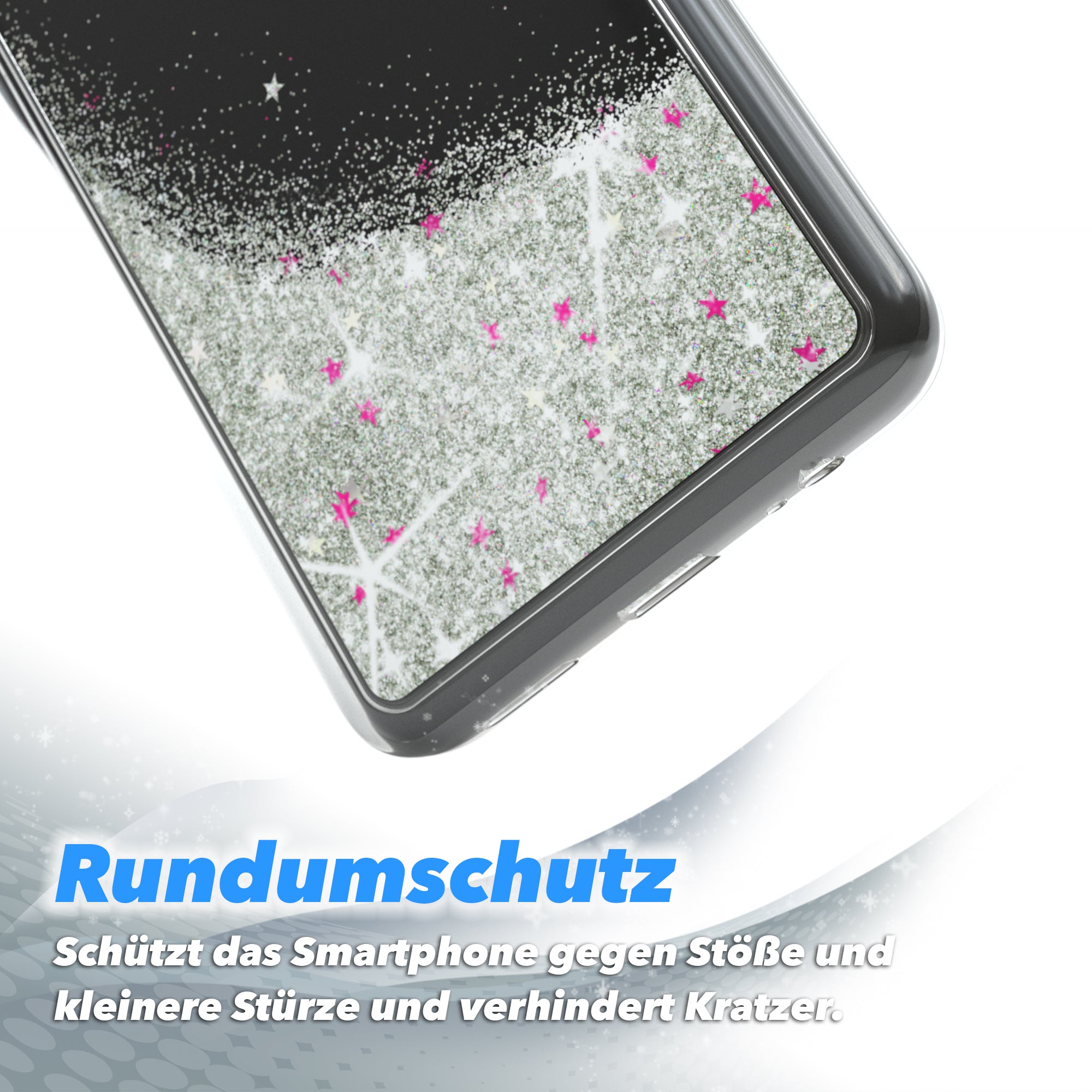 Huawei P Smart 2021 / Y7a Glitzerhülle