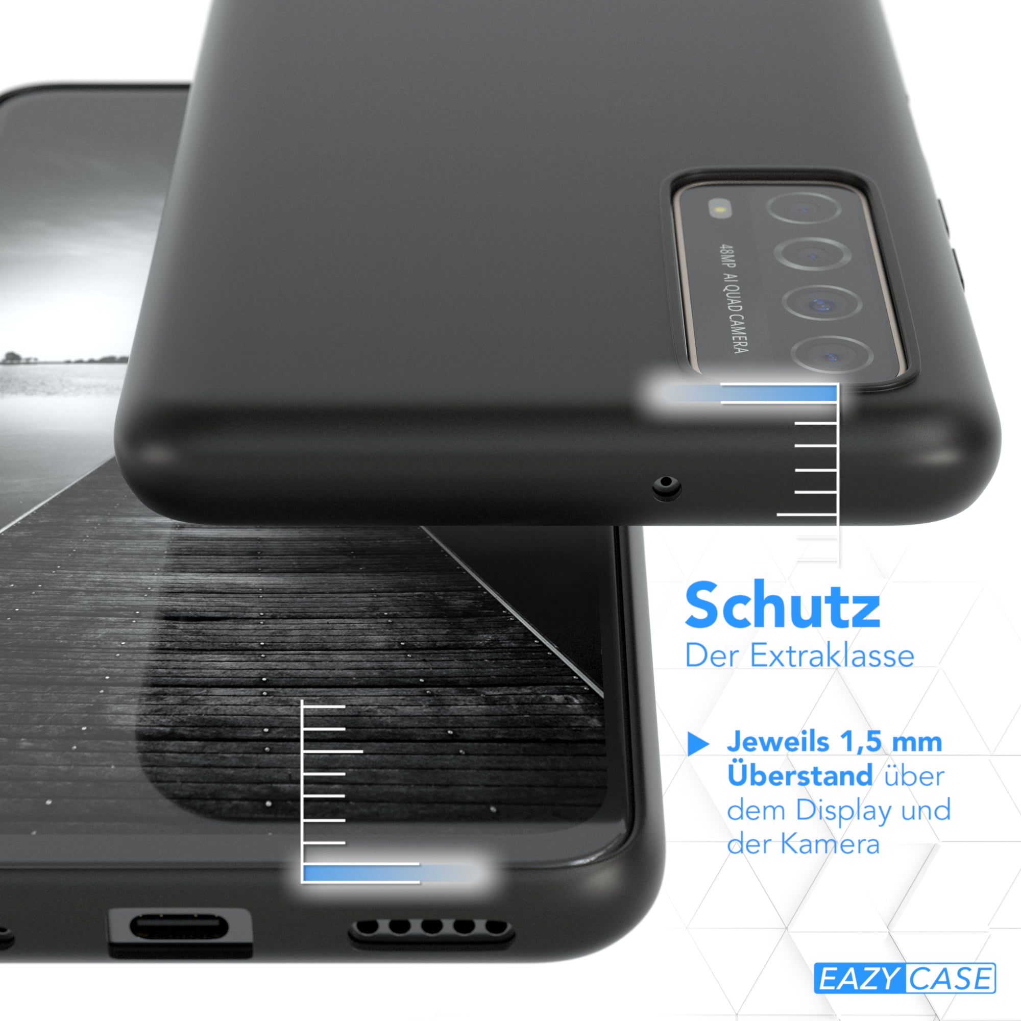 Huawei P Smart 2021 / Y7a ultradünnes Slimcover aus TPU