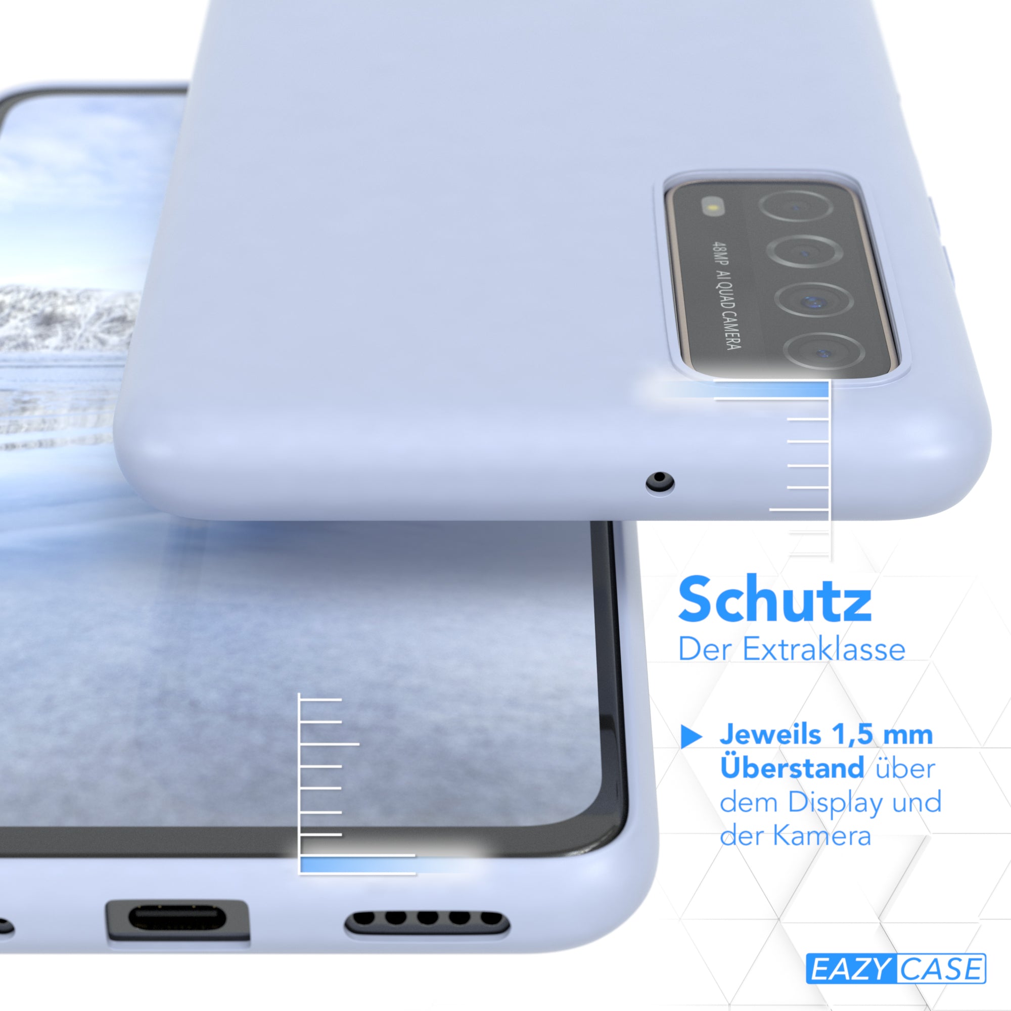 Huawei P Smart 2021 / Y7a ultradünnes Slimcover aus TPU