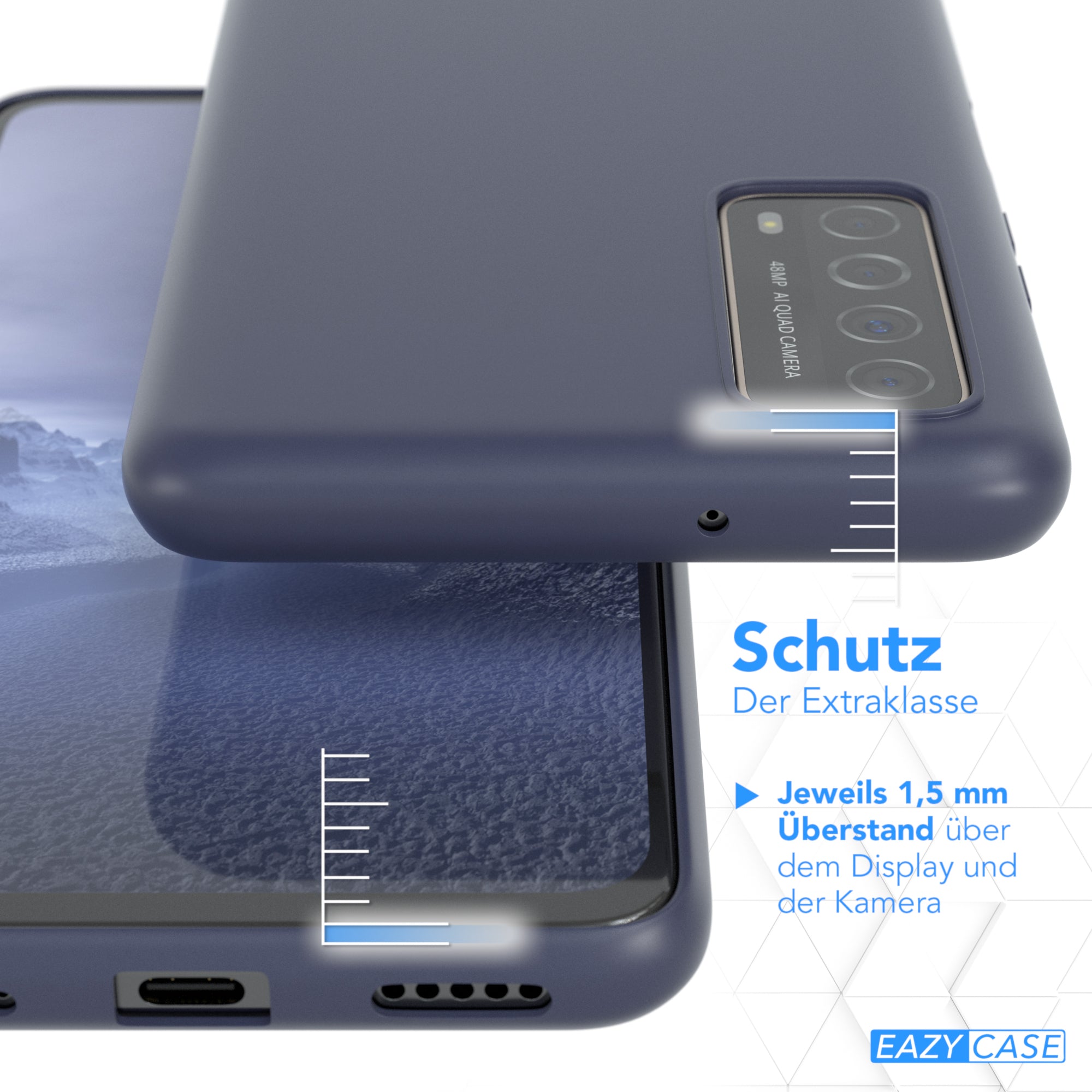 Huawei P Smart 2021 / Y7a ultradünnes Slimcover aus TPU