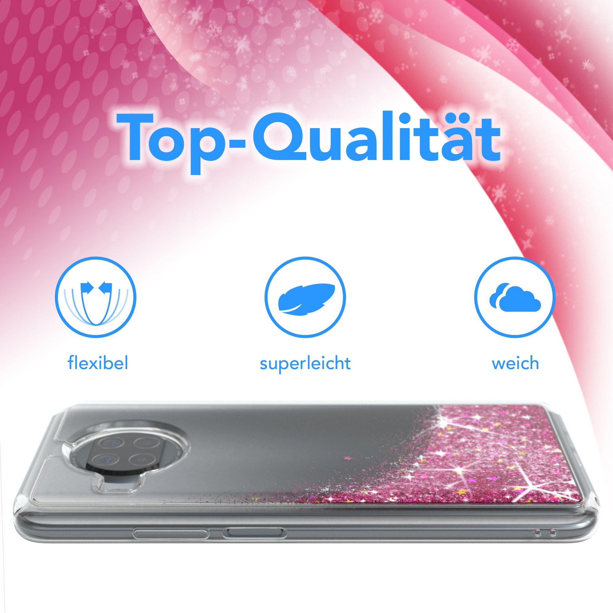 Xiaomi Mi 10T Lite Glitzerhülle
