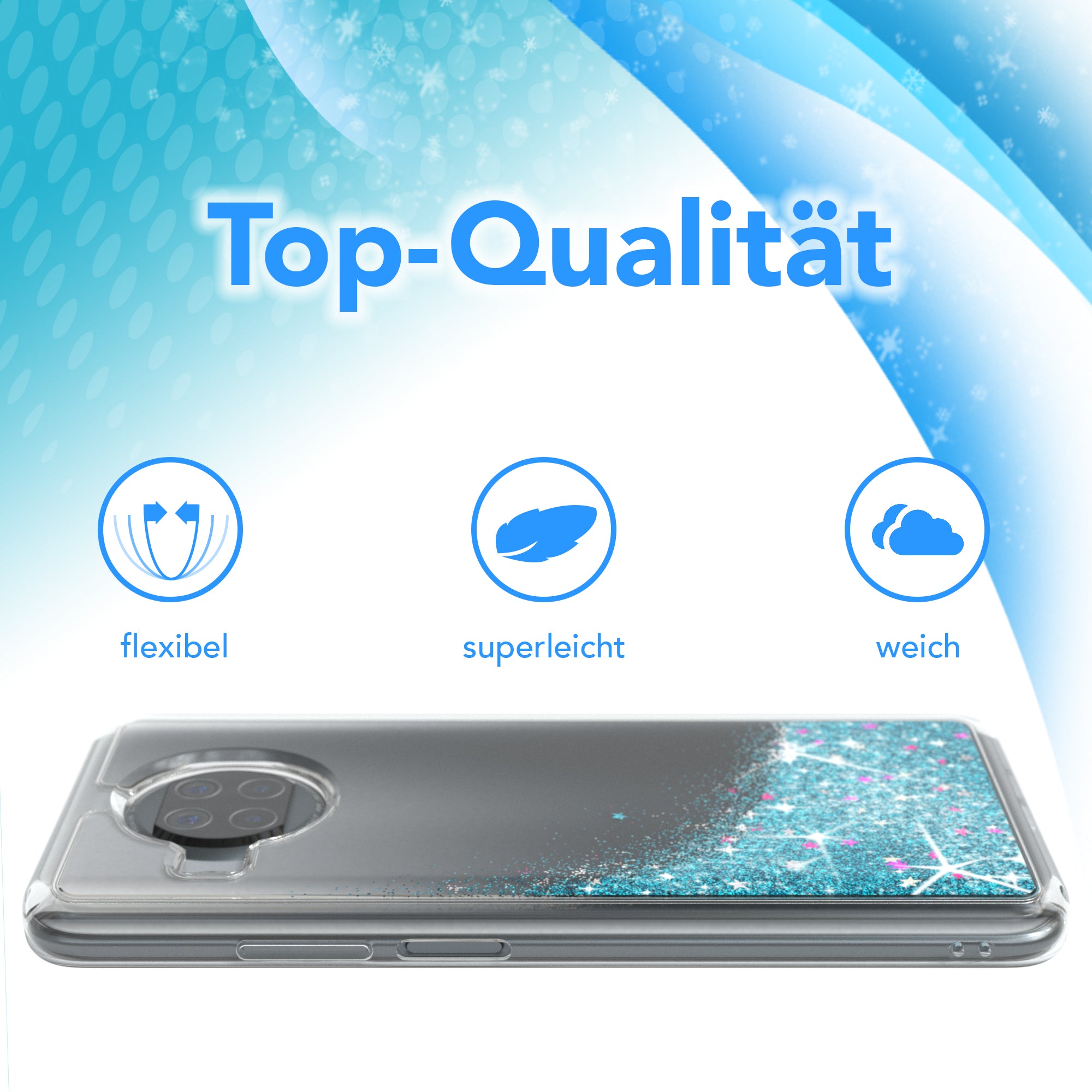 Xiaomi Mi 10T Lite Glitzerhülle