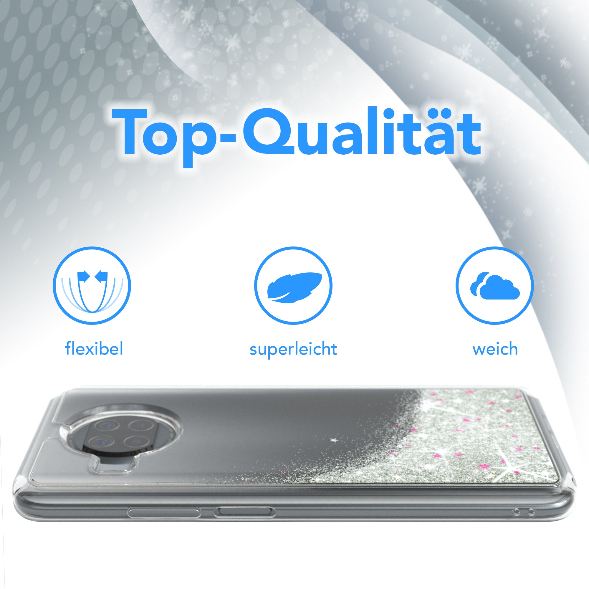 Xiaomi Mi 10T Lite Glitzerhülle