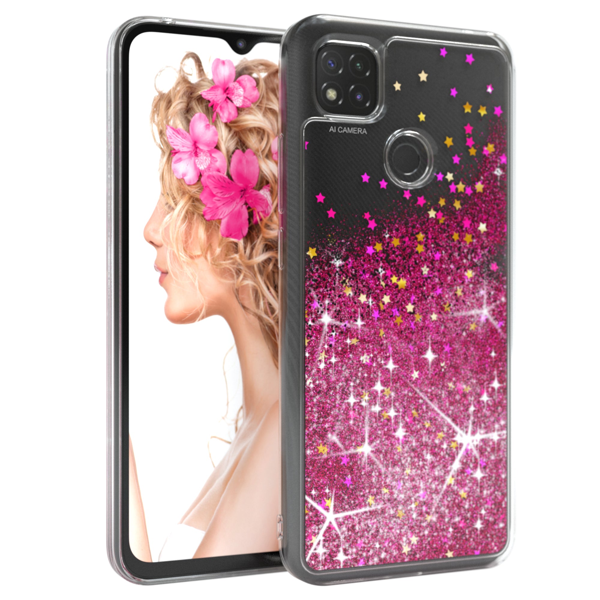 Xiaomi Redmi 9C Glitzerhülle