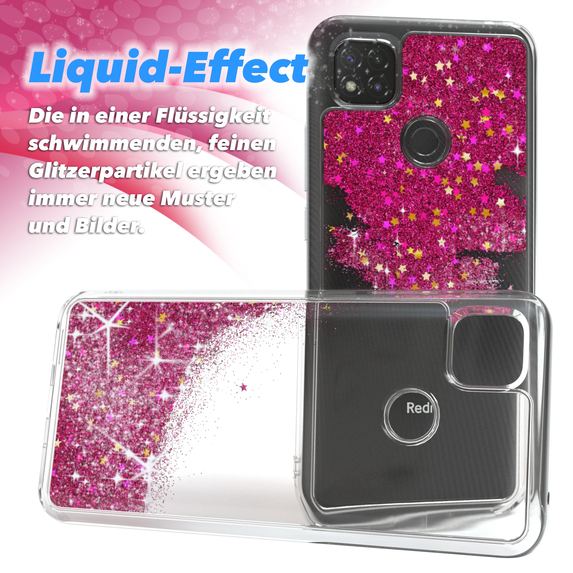 Xiaomi Redmi 9C Glitzerhülle