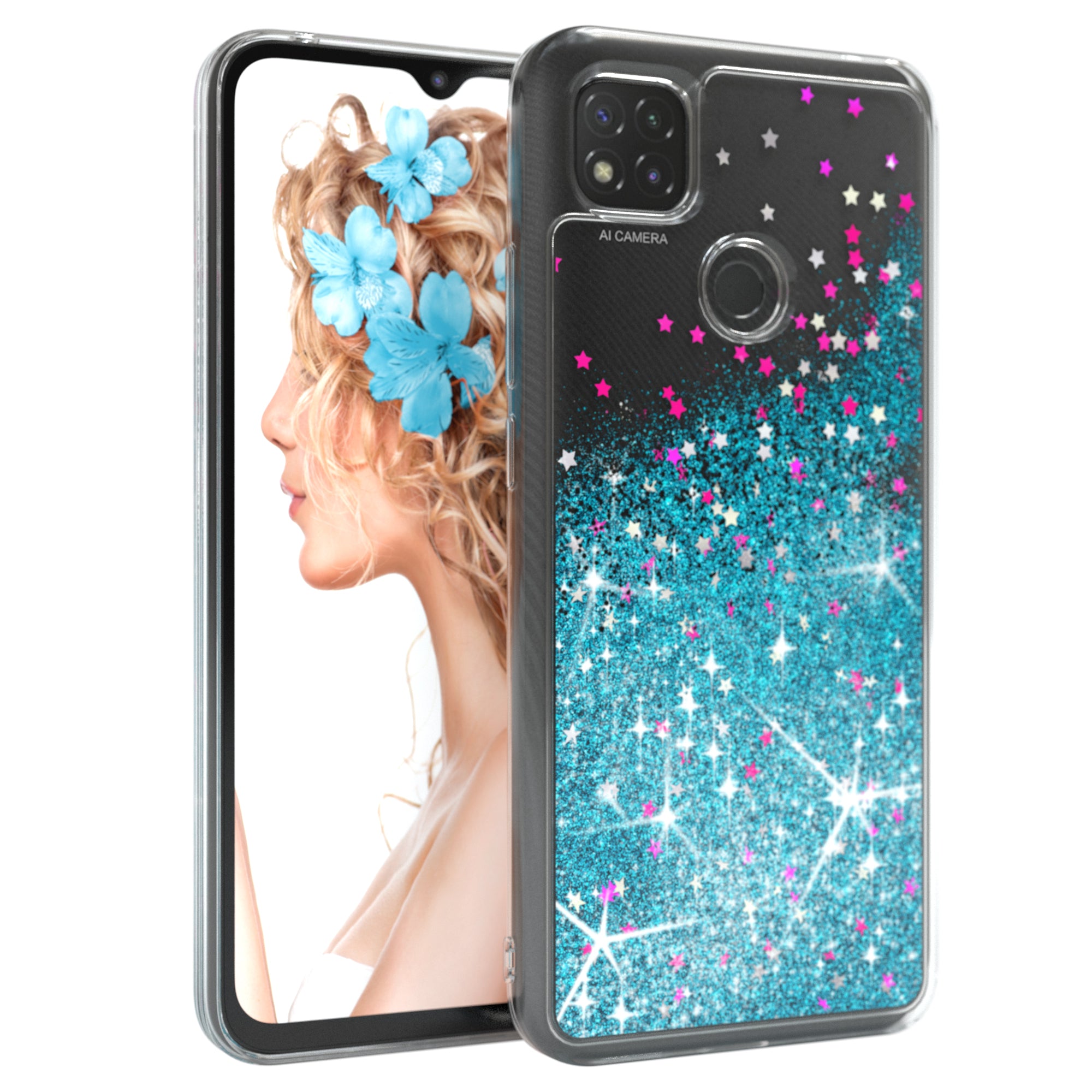 Xiaomi Redmi 9C Glitzerhülle
