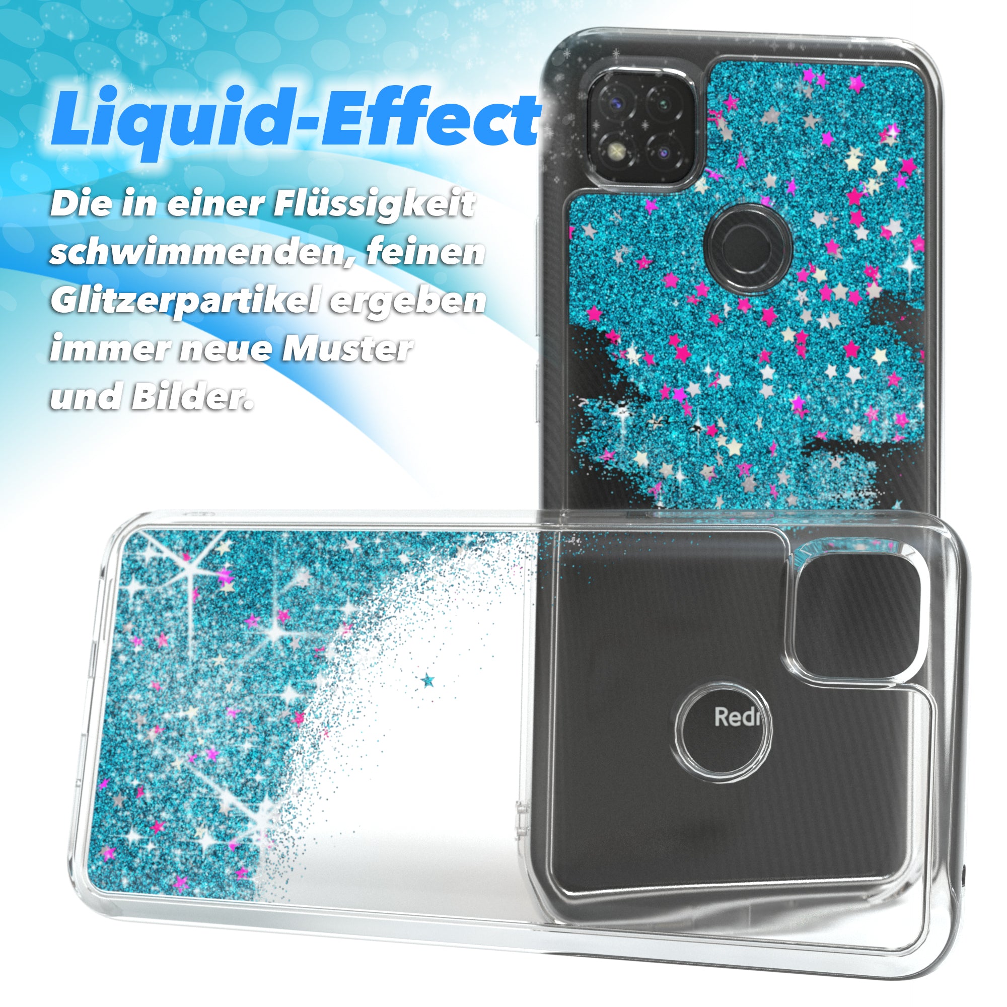 Xiaomi Redmi 9C Glitzerhülle