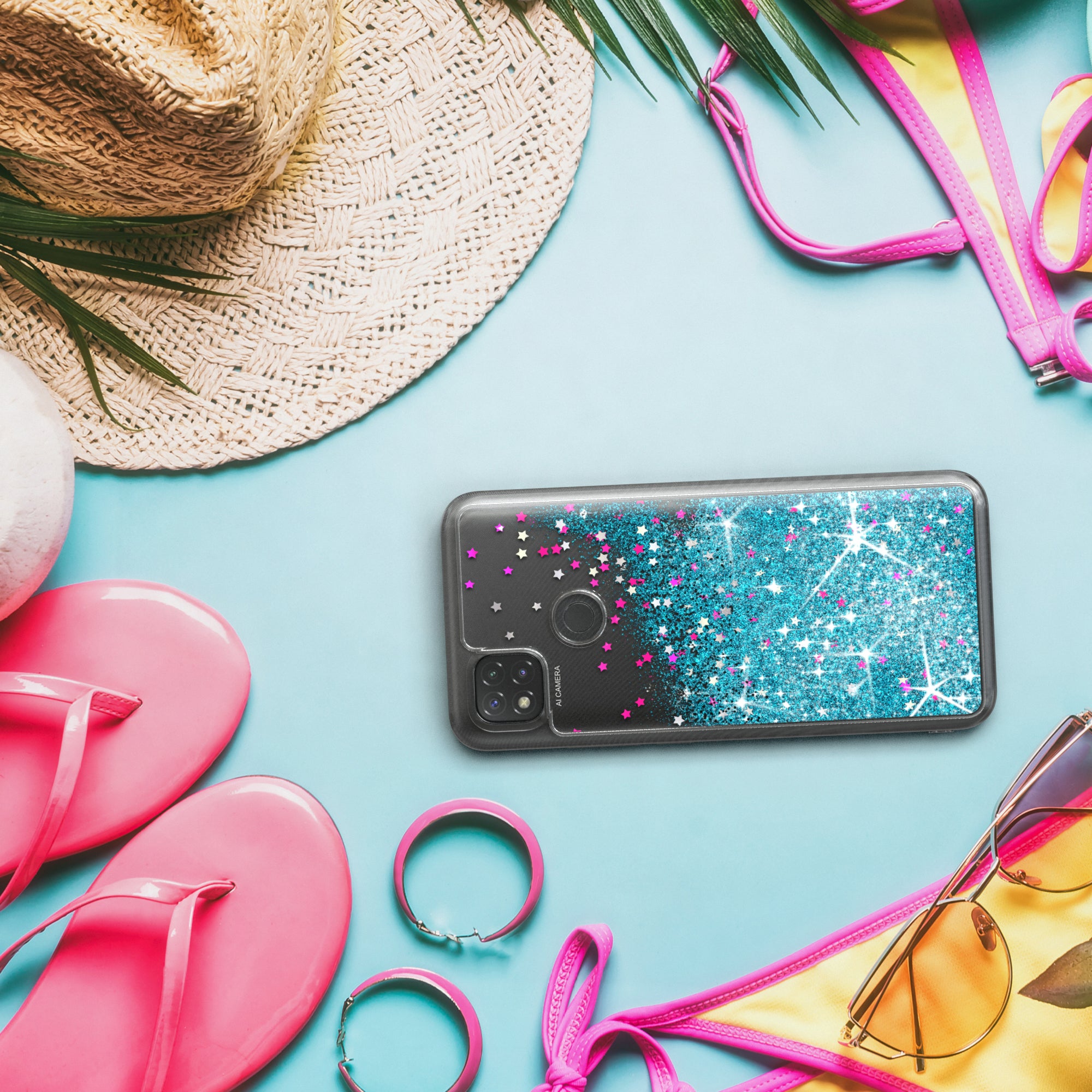 Xiaomi Redmi 9C Glitzerhülle