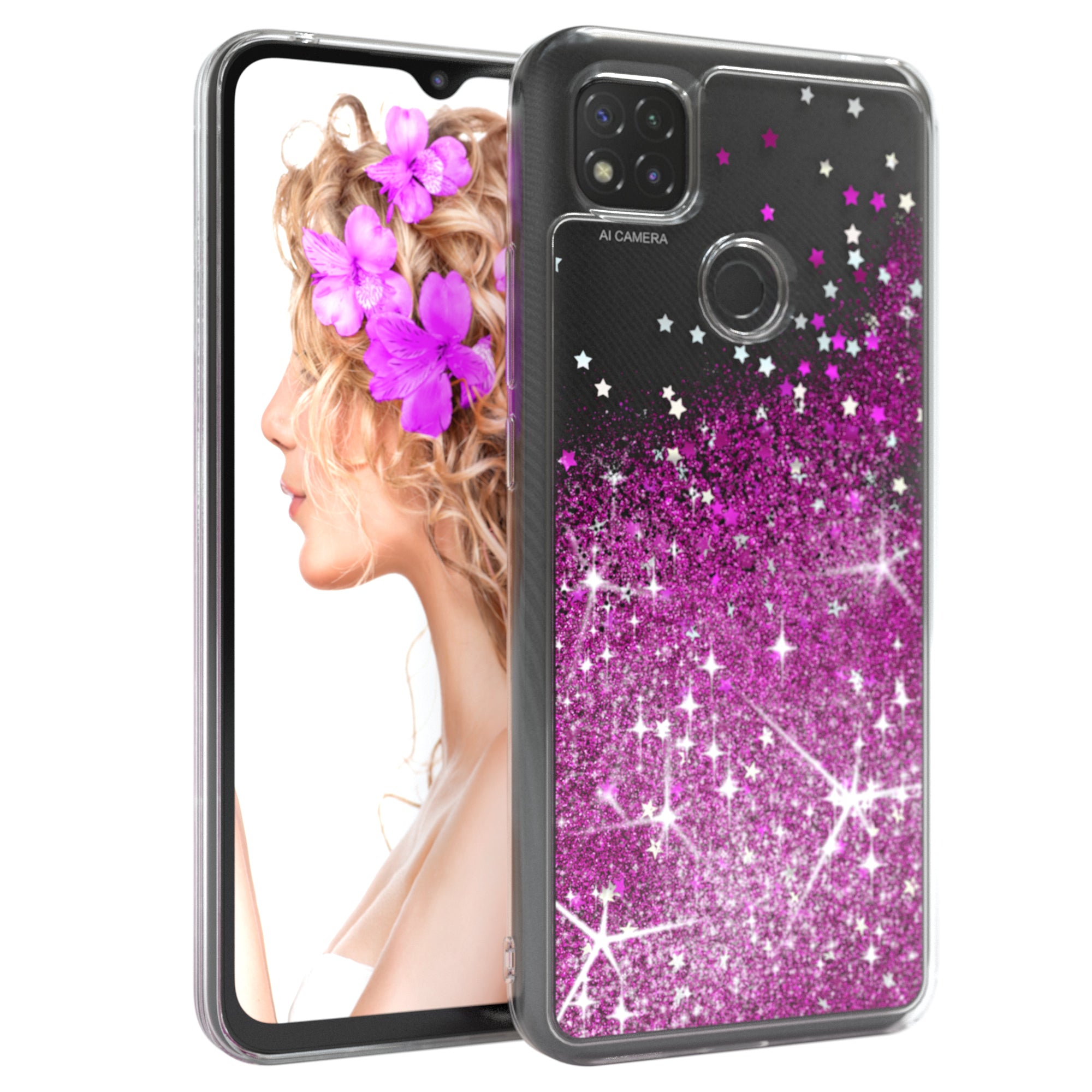 Xiaomi Redmi 9C Glitzerhülle