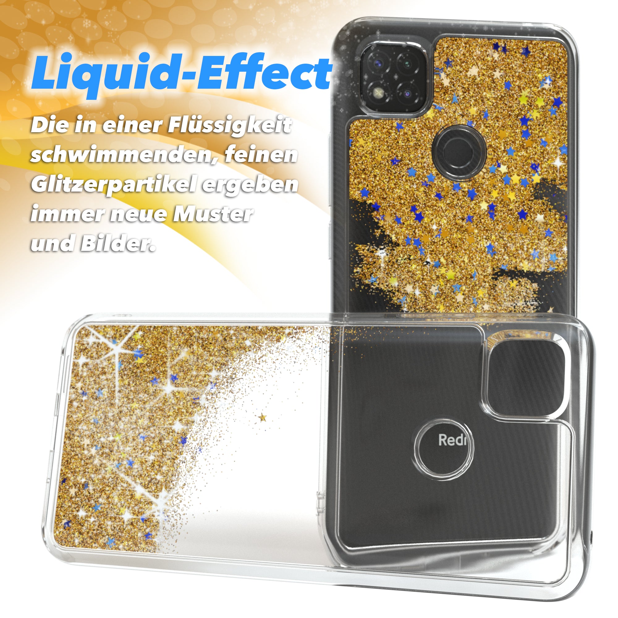 Xiaomi Redmi 9C Glitzerhülle