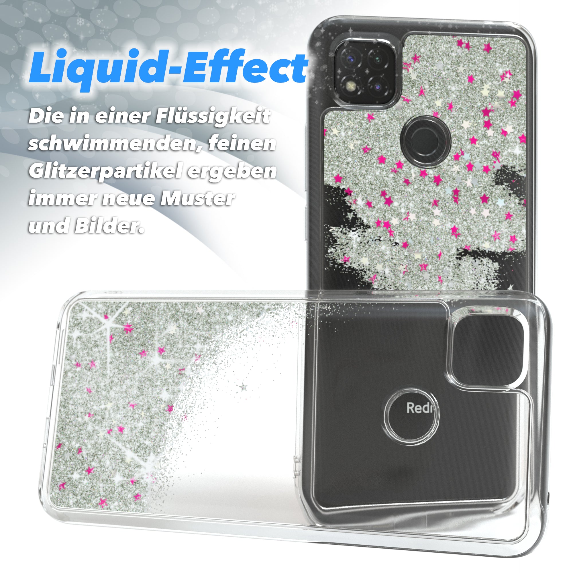 Xiaomi Redmi 9C Glitzerhülle