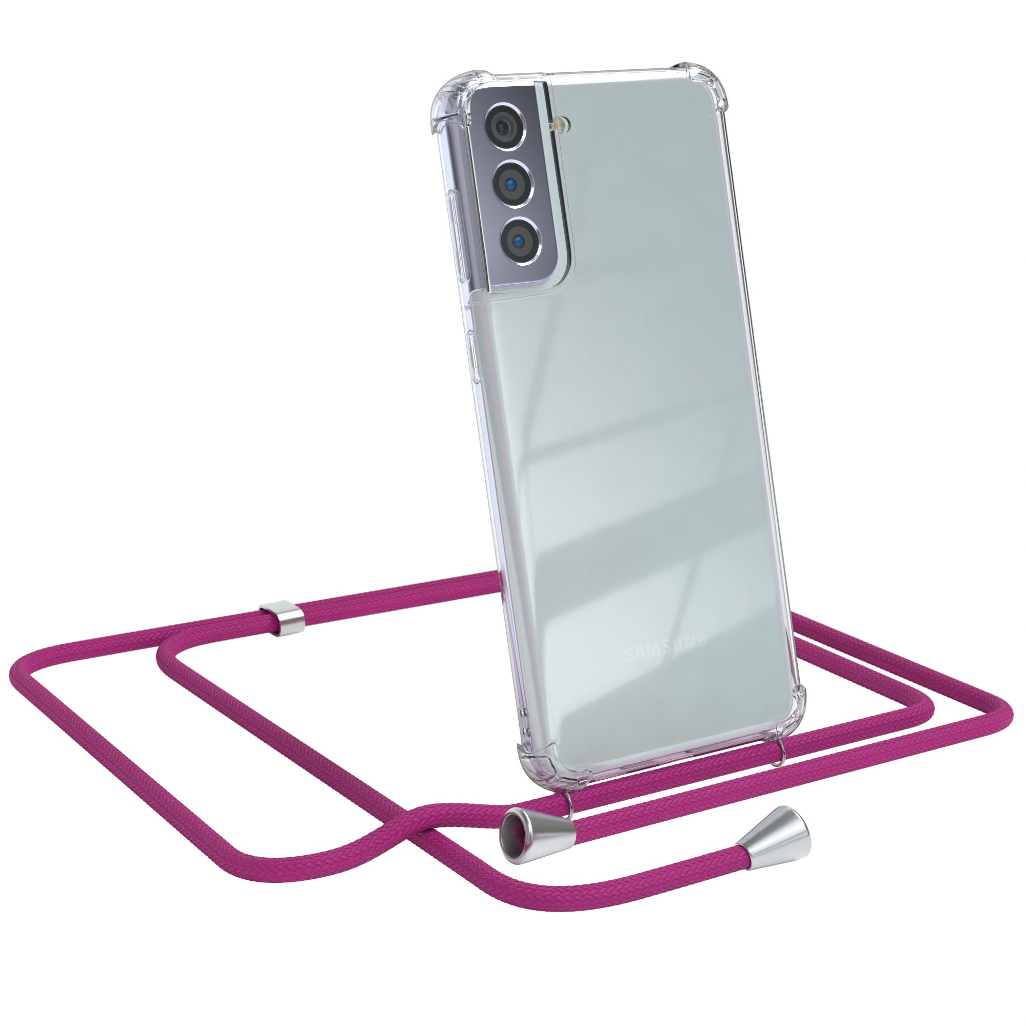 Galaxy S21 Plus 5G transparente Hülle + Kordel