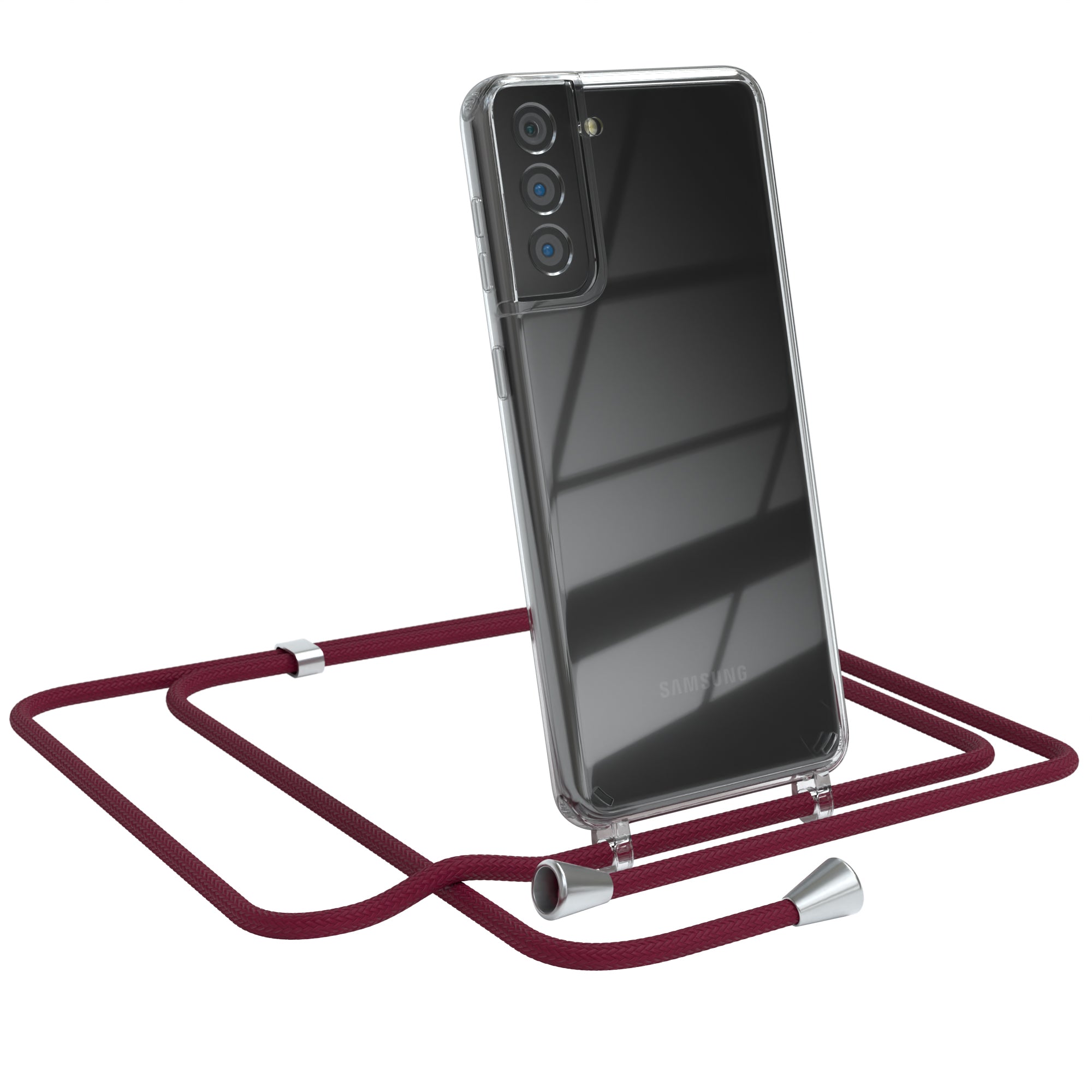 Galaxy S21 Plus 5G transparente Hülle + Kordel