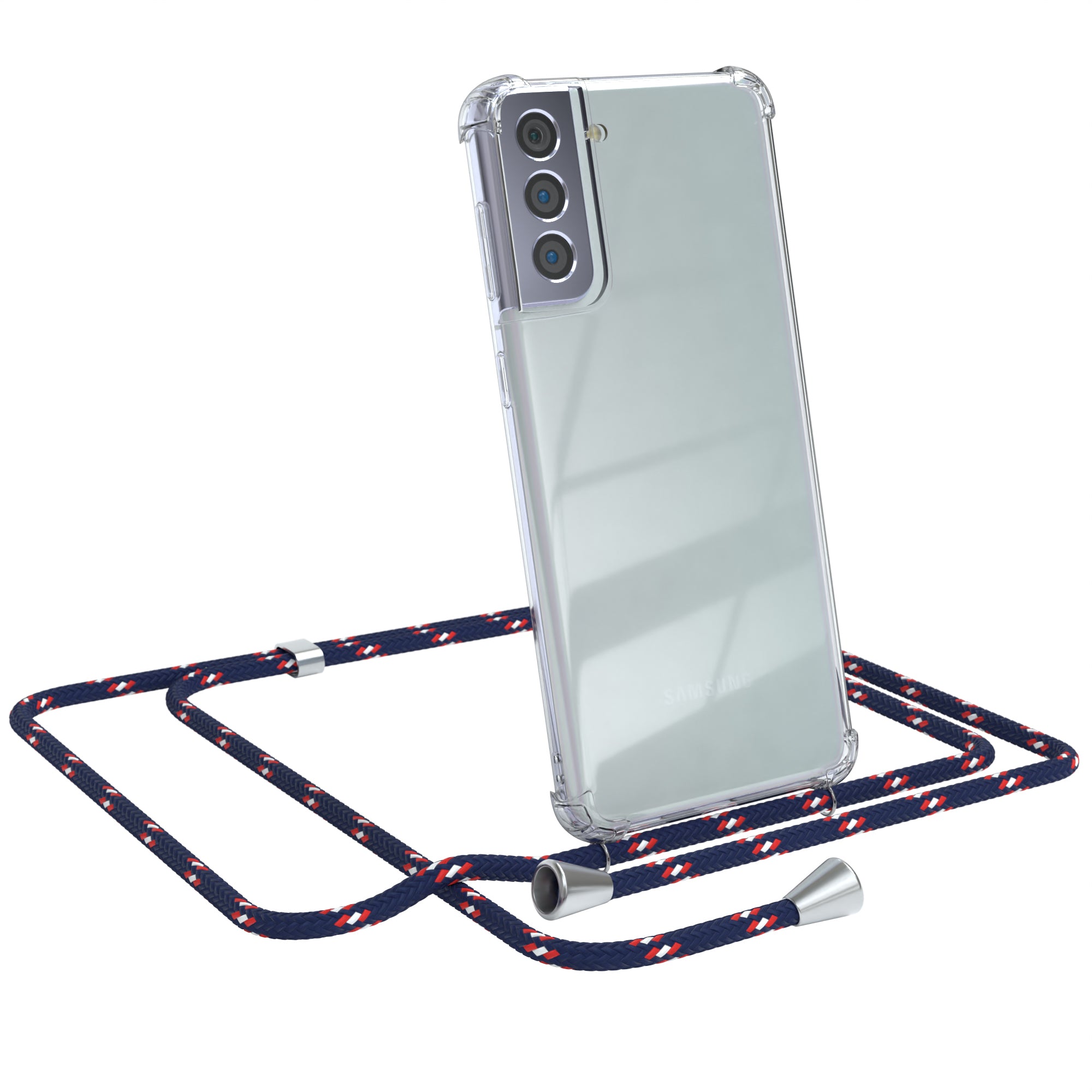 Galaxy S21 Plus 5G transparente Hülle + Kordel