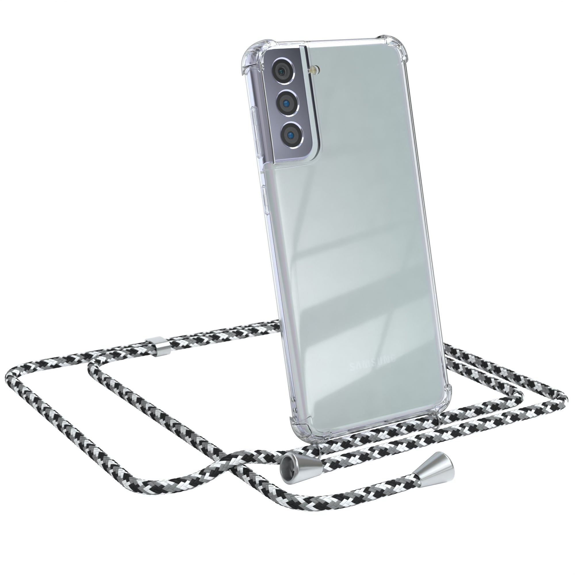 Galaxy S21 Plus 5G transparente Hülle + Kordel