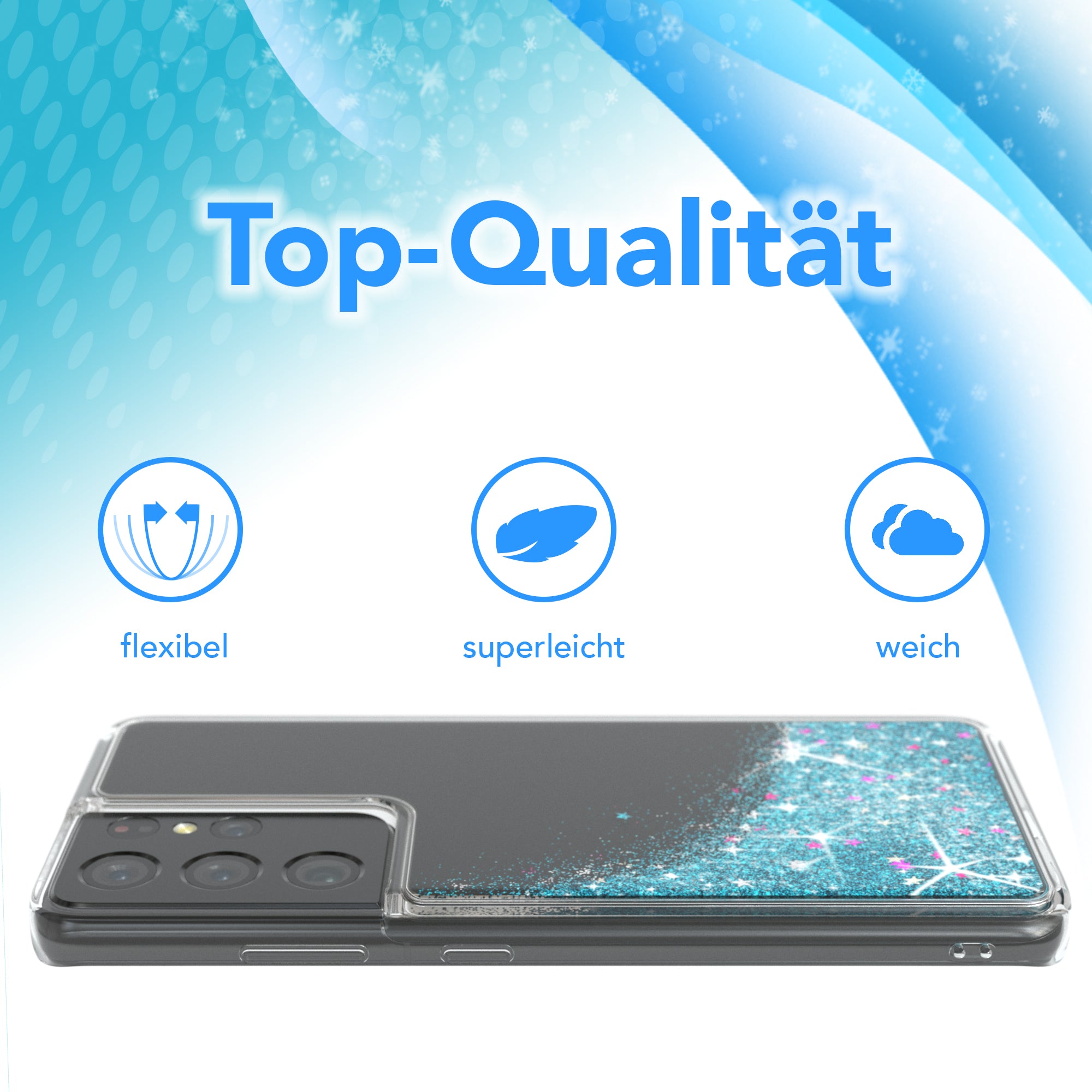 Galaxy S21 Ultra 5G Glitzerhülle
