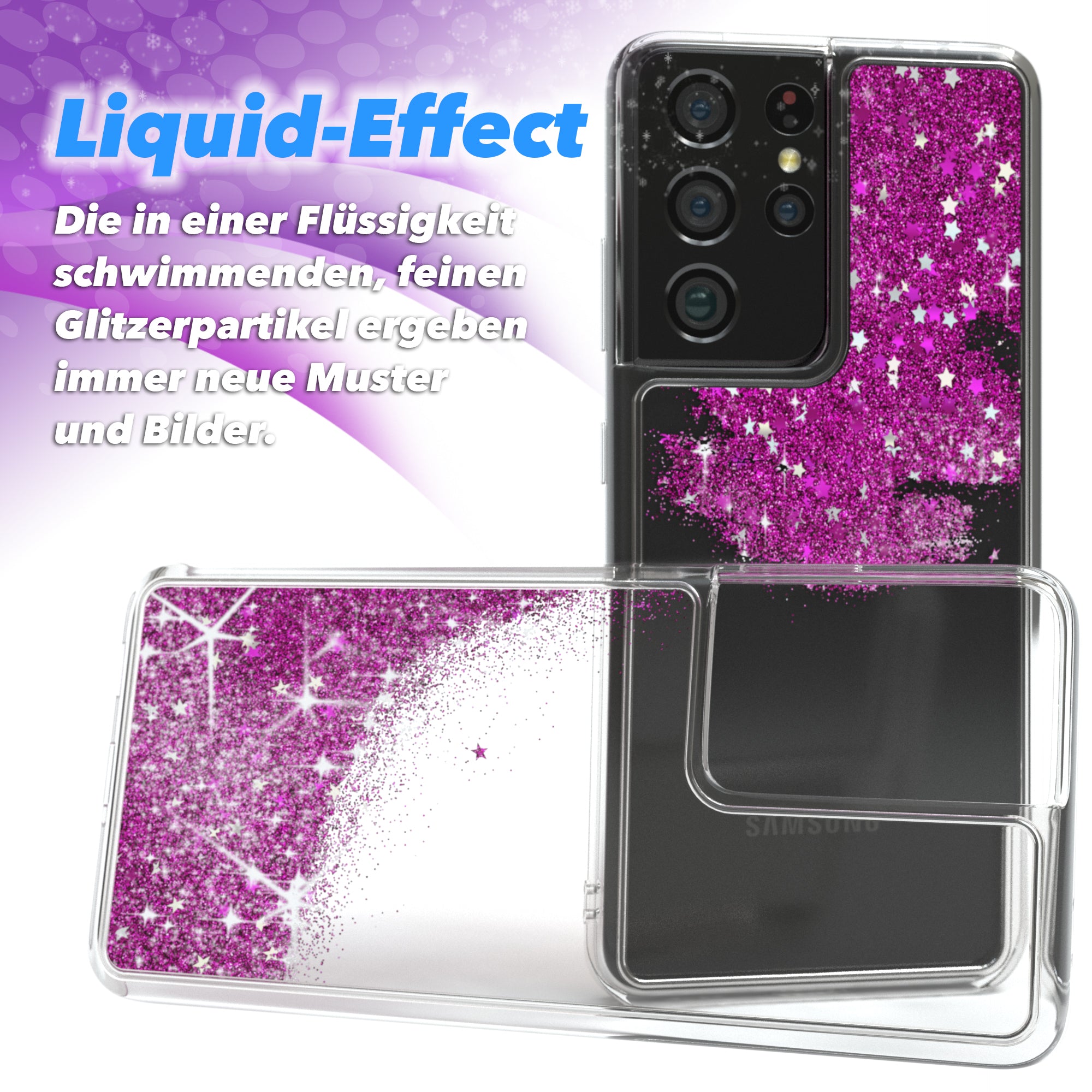 Galaxy S21 Ultra 5G Glitzerhülle
