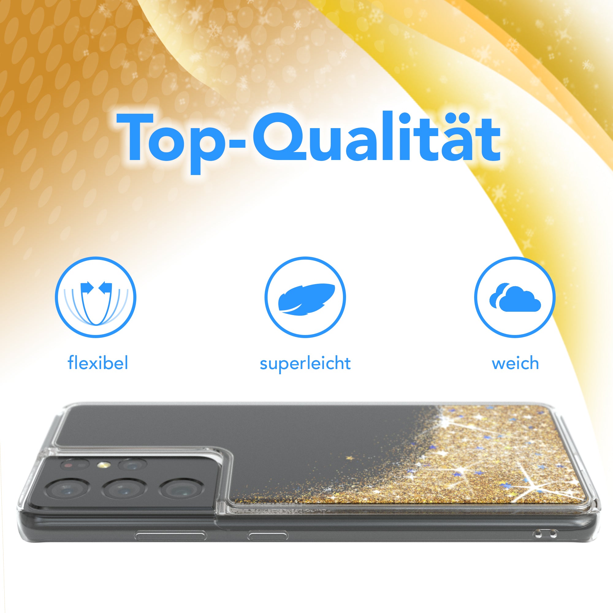 Galaxy S21 Ultra 5G Glitzerhülle