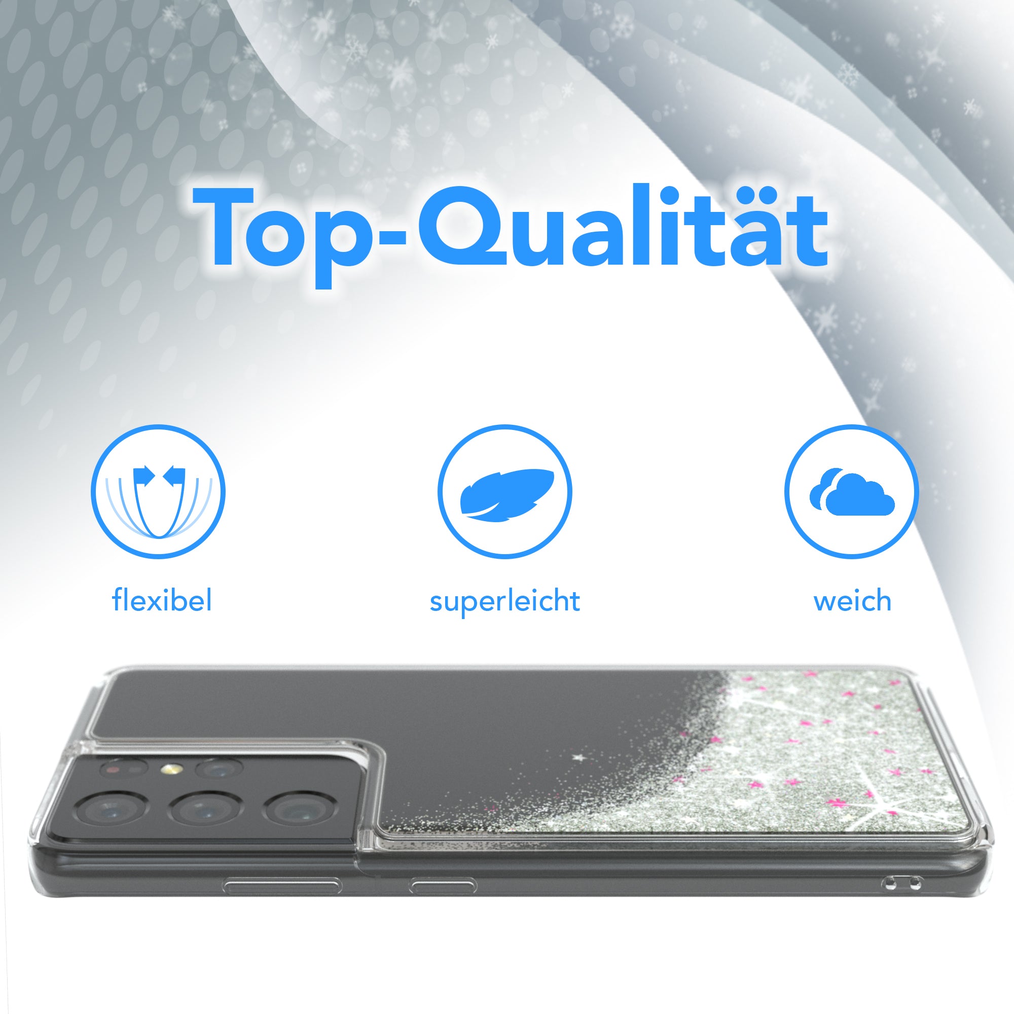 Galaxy S21 Ultra 5G Glitzerhülle