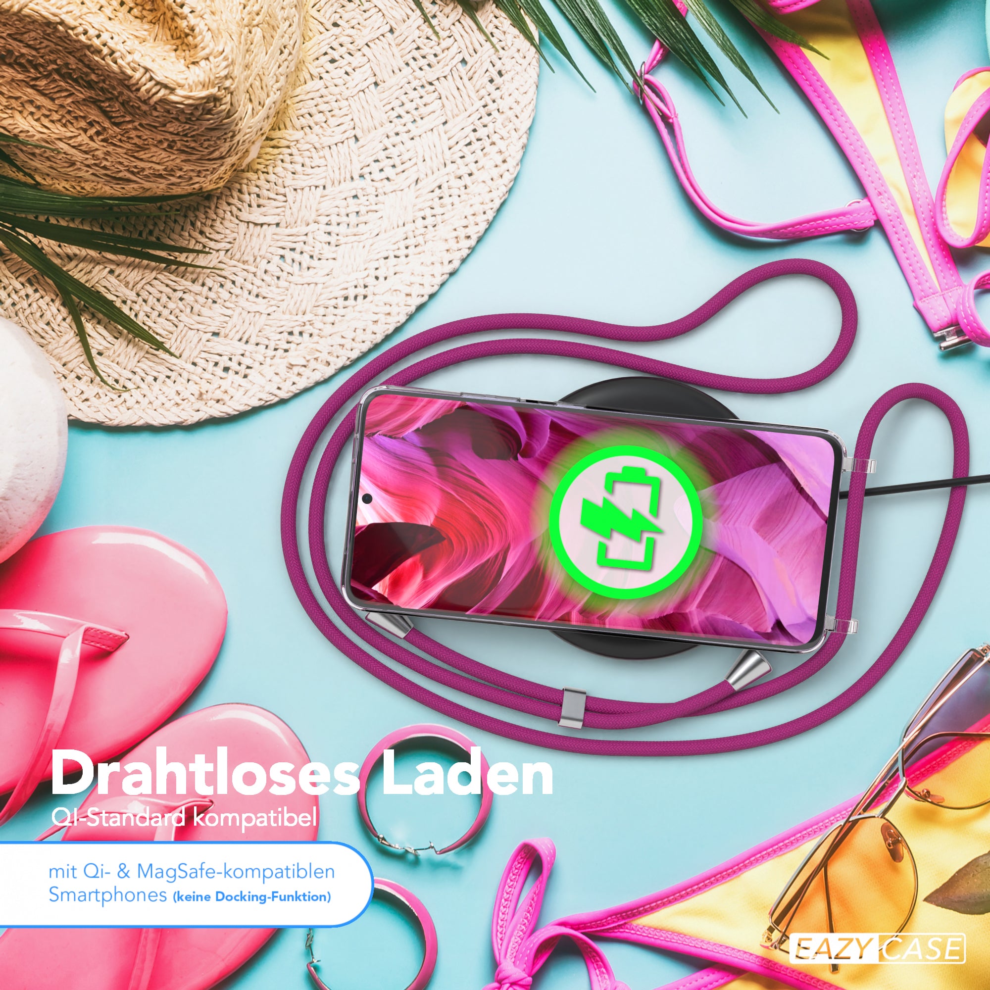 Galaxy S21 Ultra 5G transparente Hülle + Kordel