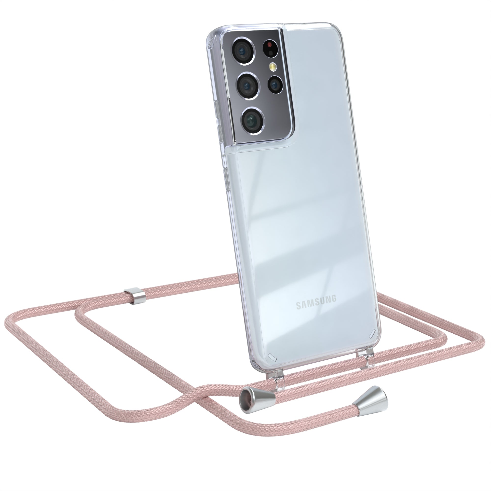 Galaxy S21 Ultra 5G transparente Hülle + Kordel